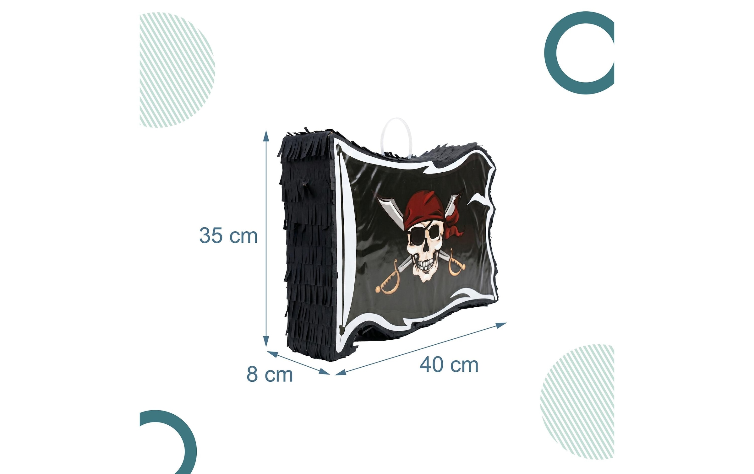 relaxdays Pinata »Piraten Pirat«