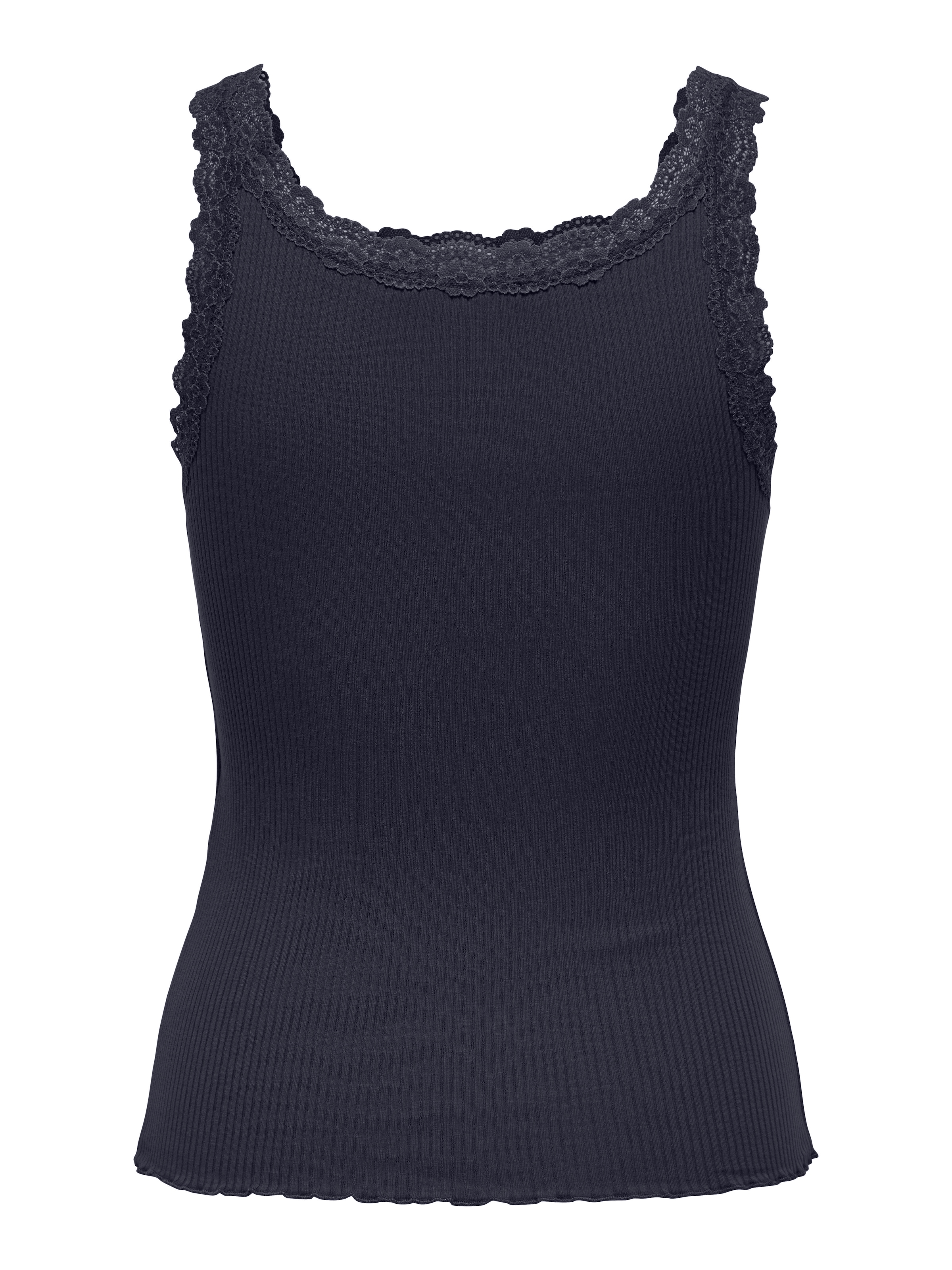 ONLY Tanktop »ONLSARA – Tanktop mit Spitzendetail am Ausschnitt« Baumwollmischung, regular fit