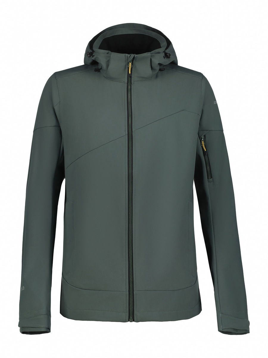 Icepeak Veste softshell »H SOFTSHELLJACKE BARMSTEDT« avec capuche avec col montant, respirant, matériau supérieur déperlant