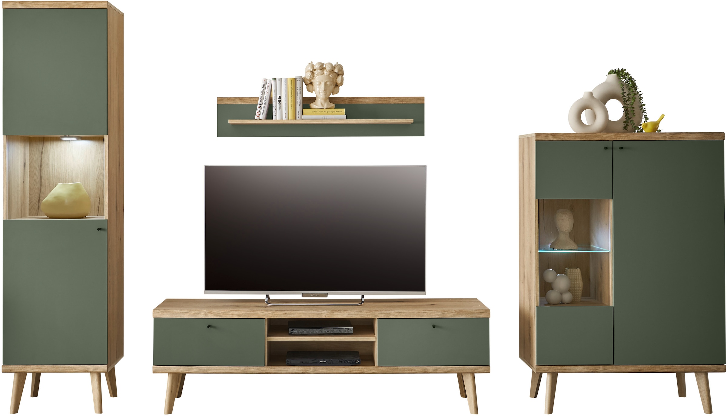 INOSIGN Wohnwand »MAVAS« Set, 4 Stk. tlg.