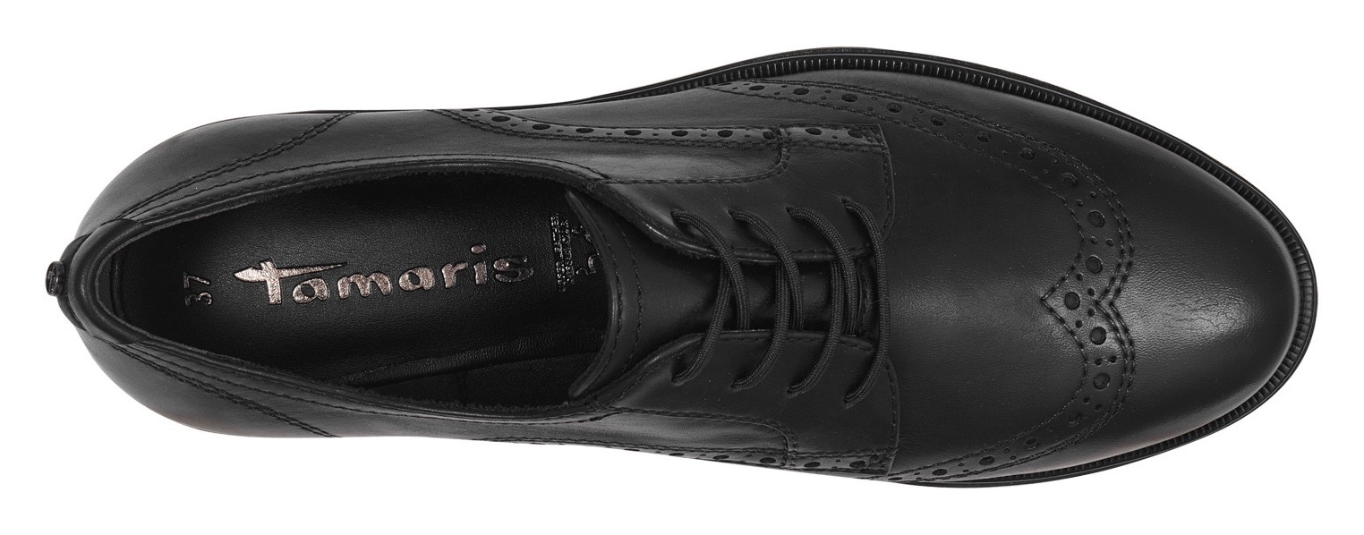Tamaris Chaussure à lacets  , Blockabsatz, Businessschuh, Halbschuh mit Lyralochung