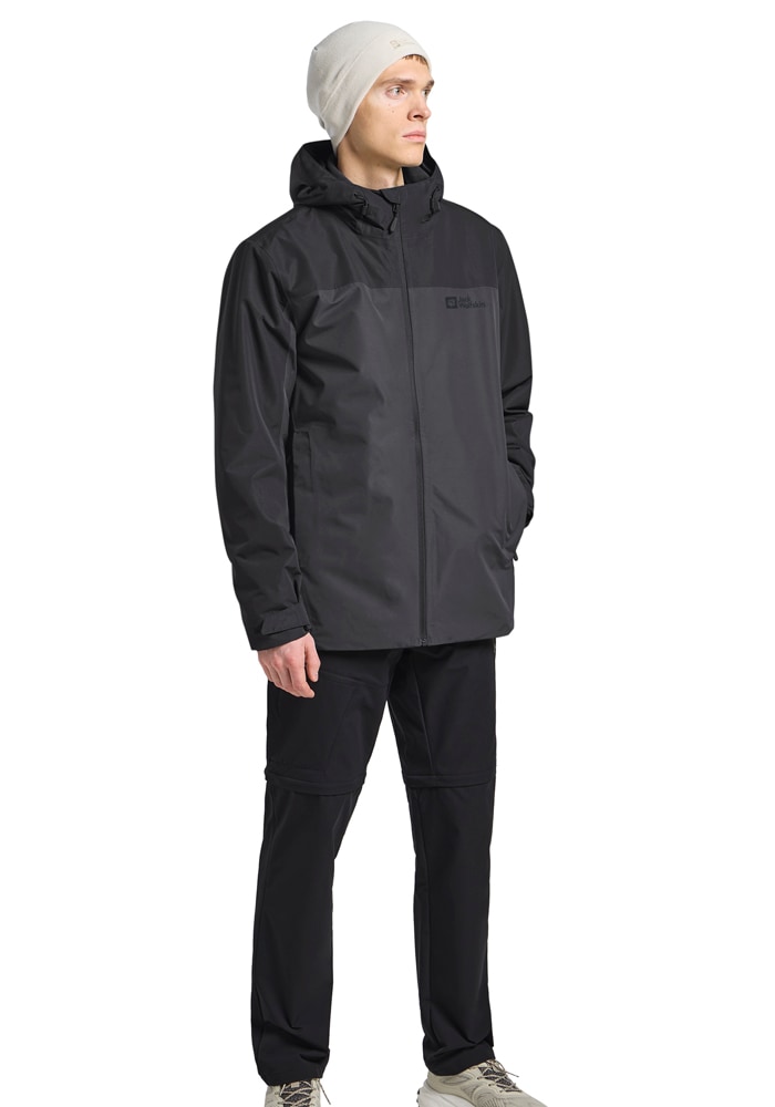 Jack Wolfskin Veste fonctionnelle 3 en 1 »TAUBENBERG 3IN1 JKT M« mit Kapuze