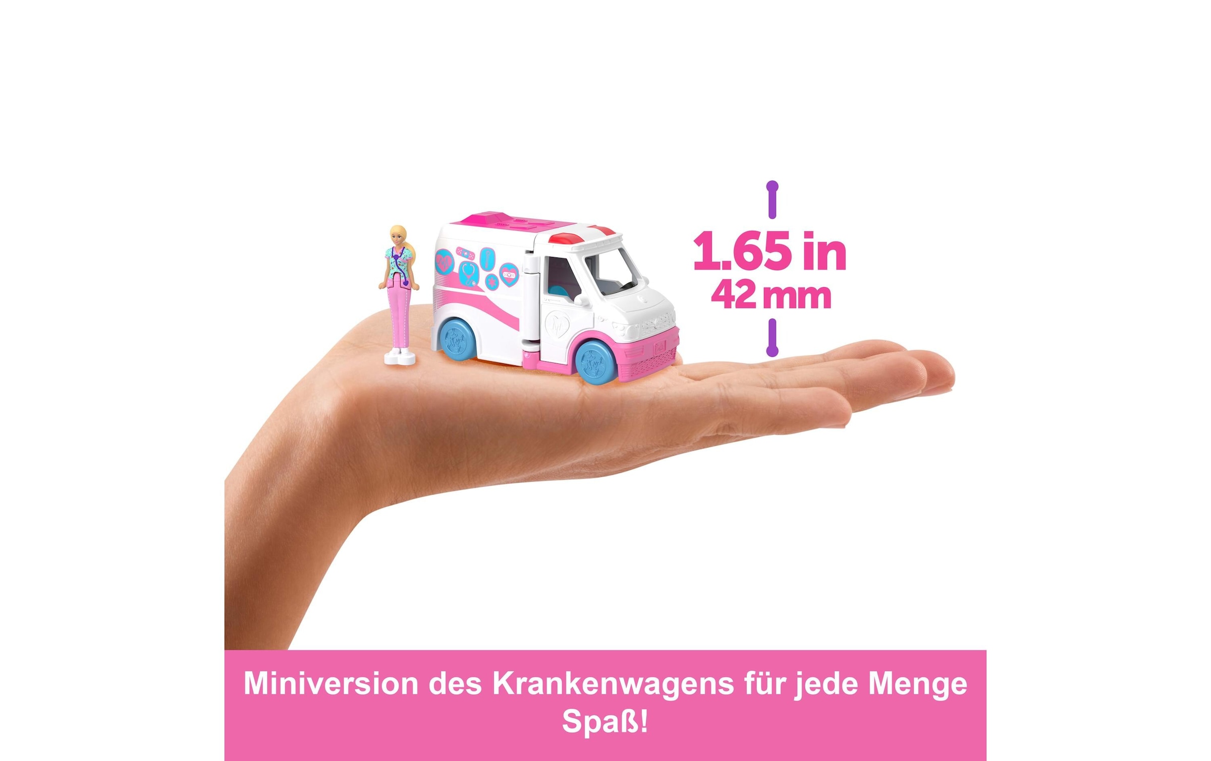 Barbie Anziehpuppe »Mini BarbieLand Krankenwagen mit Puppe«