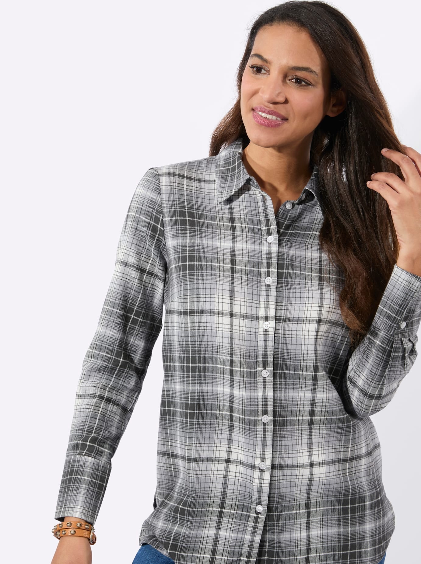 Casual Looks Blouse en flanelle
