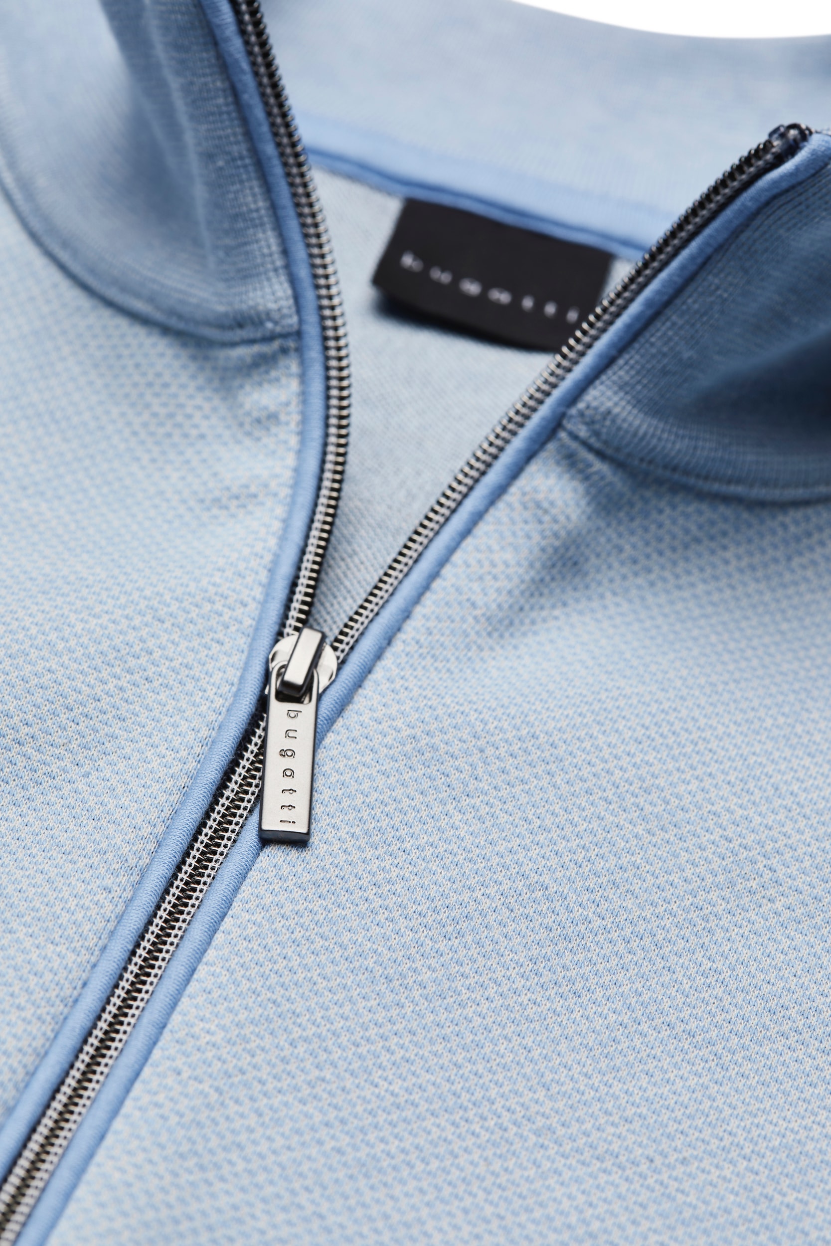 bugatti Sweatshirt mit Collegekragen