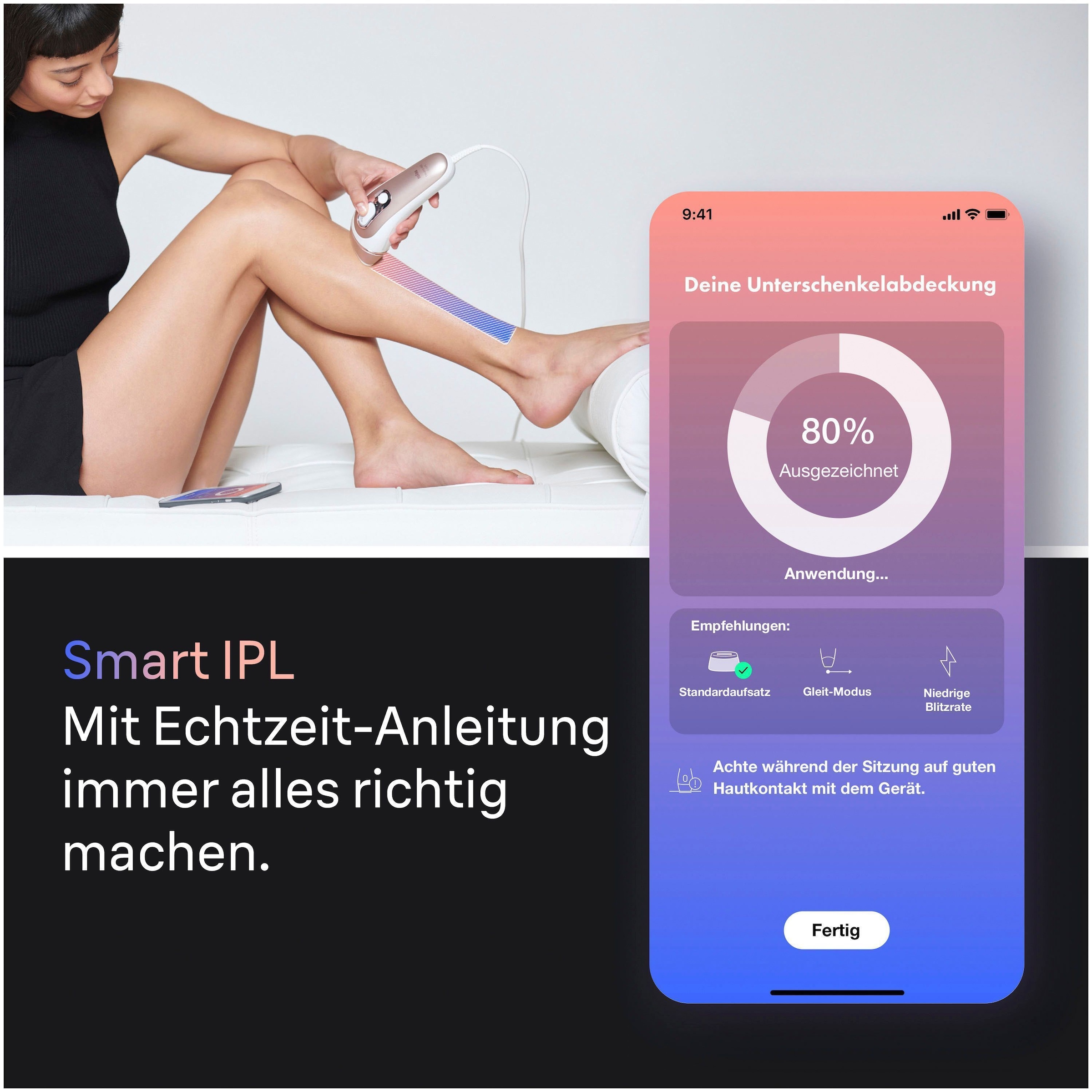 Braun Épilateur IPL »Smart Skin i·expert PL7249« 3 Aufsätze für Gesicht & Körper, Venus Rasierer, Mini-Rasierer