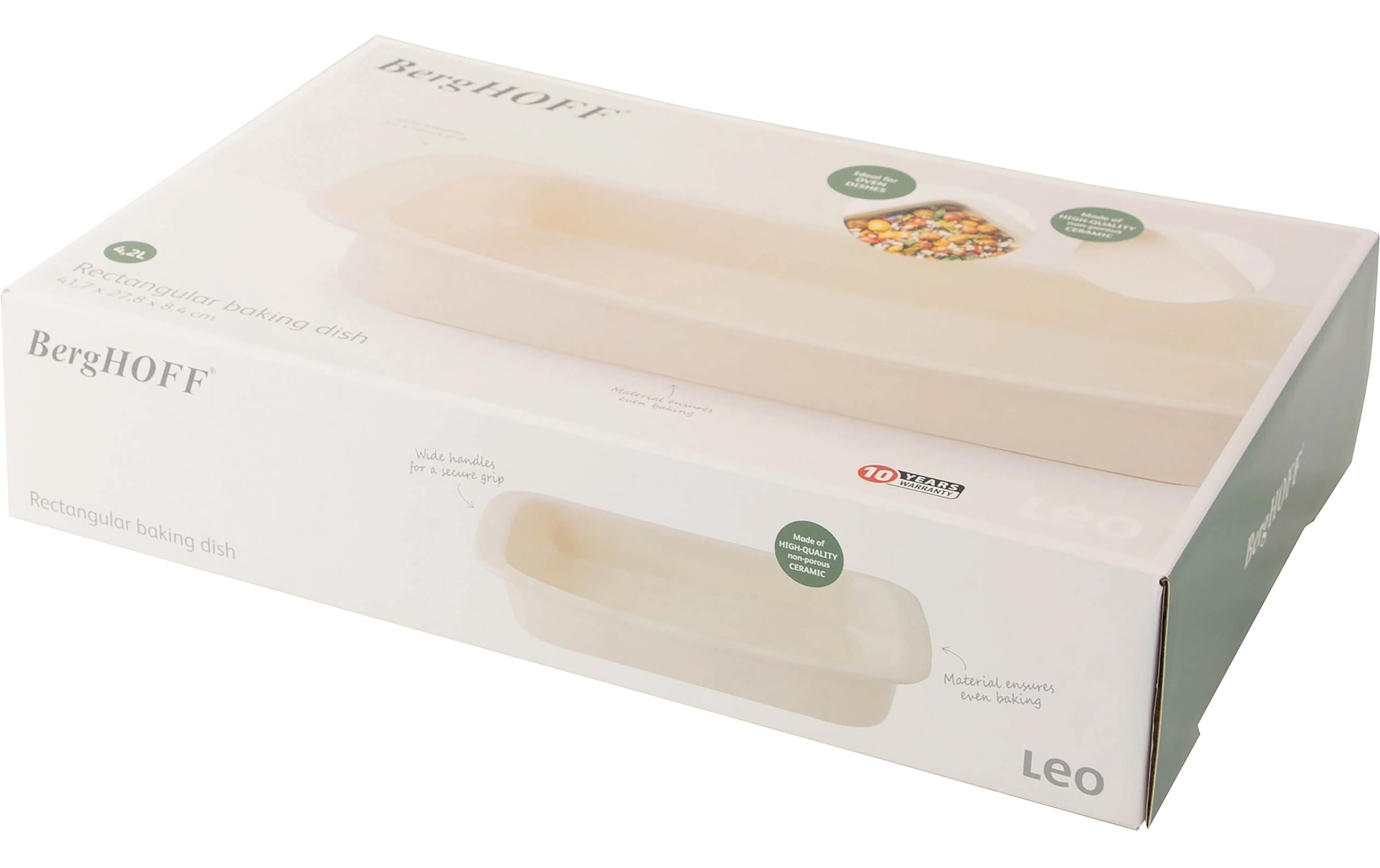 BergHOFF Auflaufform »Leo Balance MB Eckig« Keramik