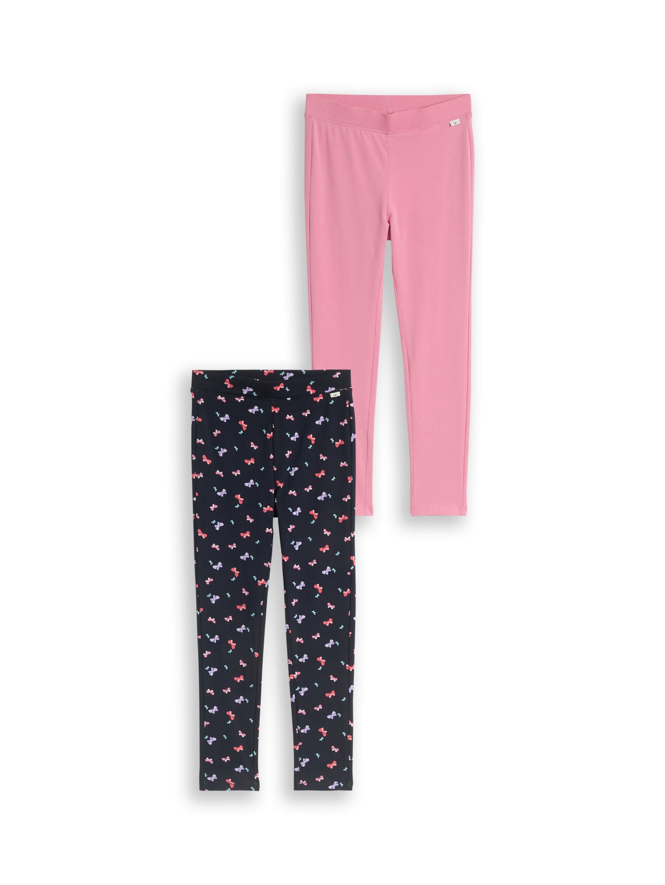 TOM TAILOR Leggings  lot de 2 unis et à pois, pour filles