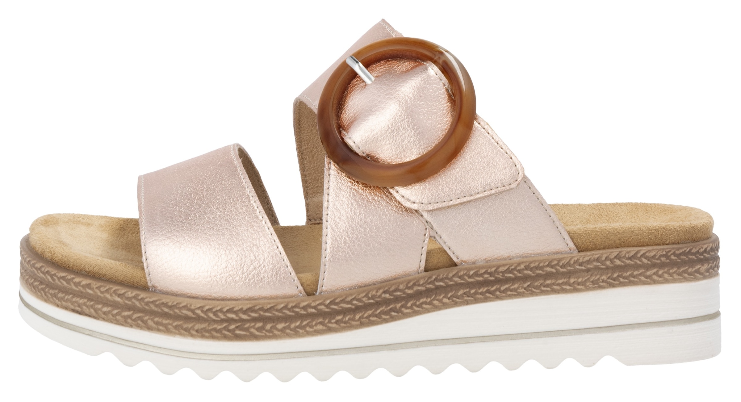 Remonte Pantolette  , Keilabsatz, Sommerschuh, Schlappen mit Zierschnalle