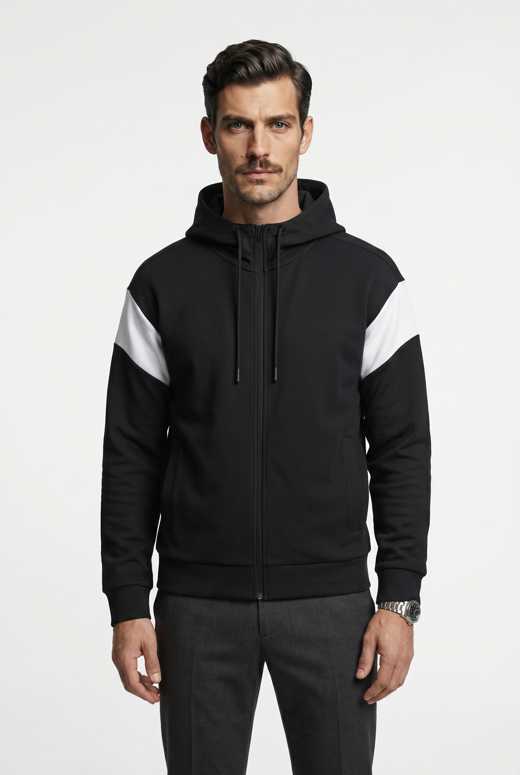 BOSS GREEN Sweat à capuche »Union Saggy« Kapuze, Regular Fit, Baumwoll-Mix