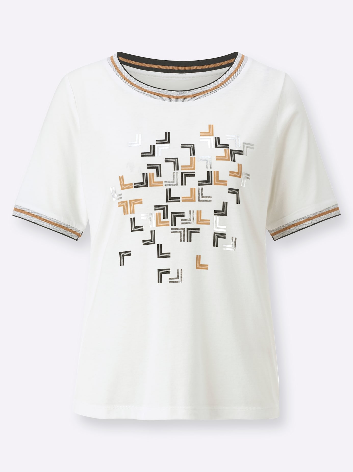 Inspirationen Kurzarmshirt »Rundhals-Shirt« 1 Stk.