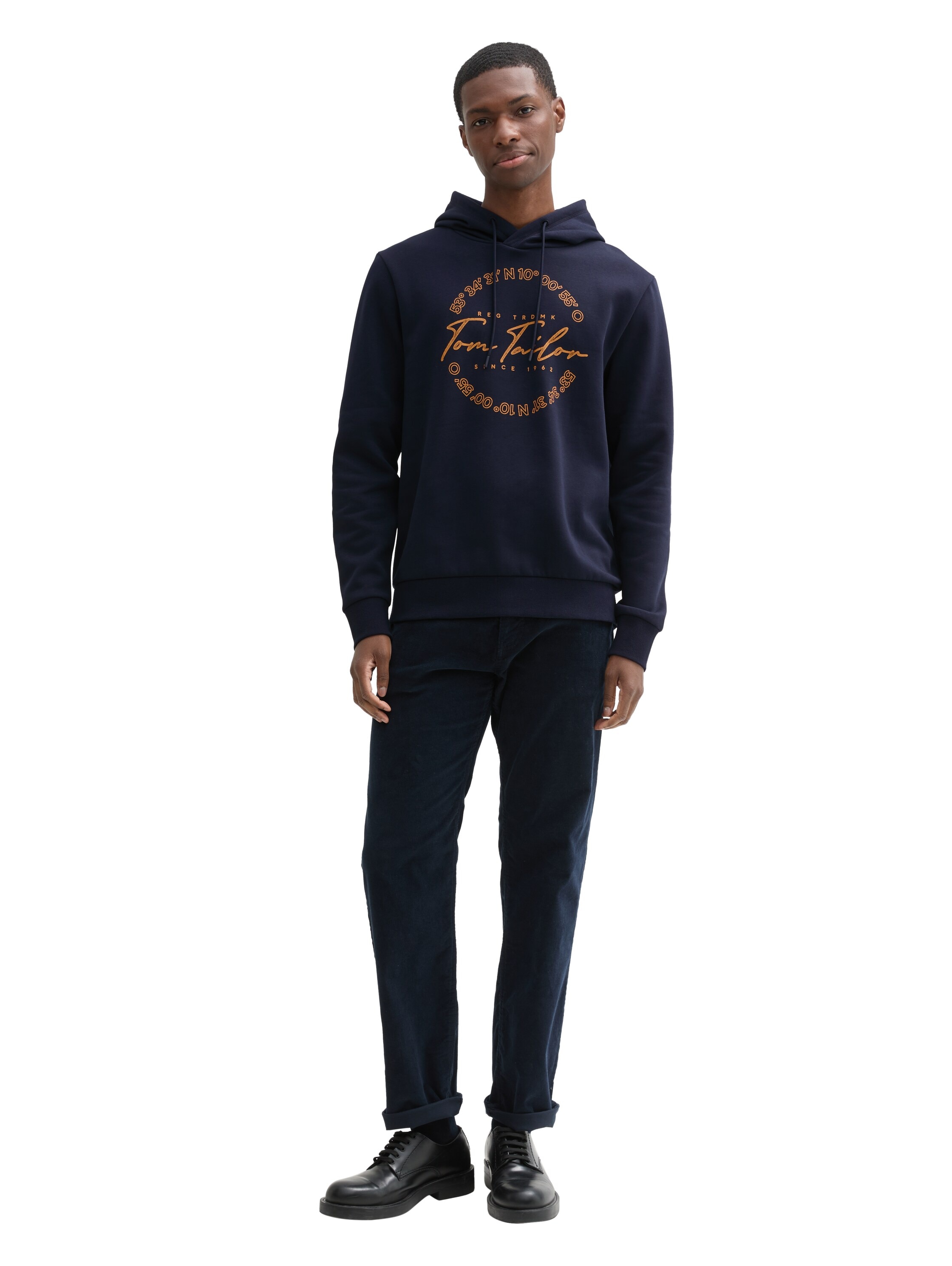 TOM TAILOR Kapuzensweatshirt , mit grossem Logo-Frontprint
