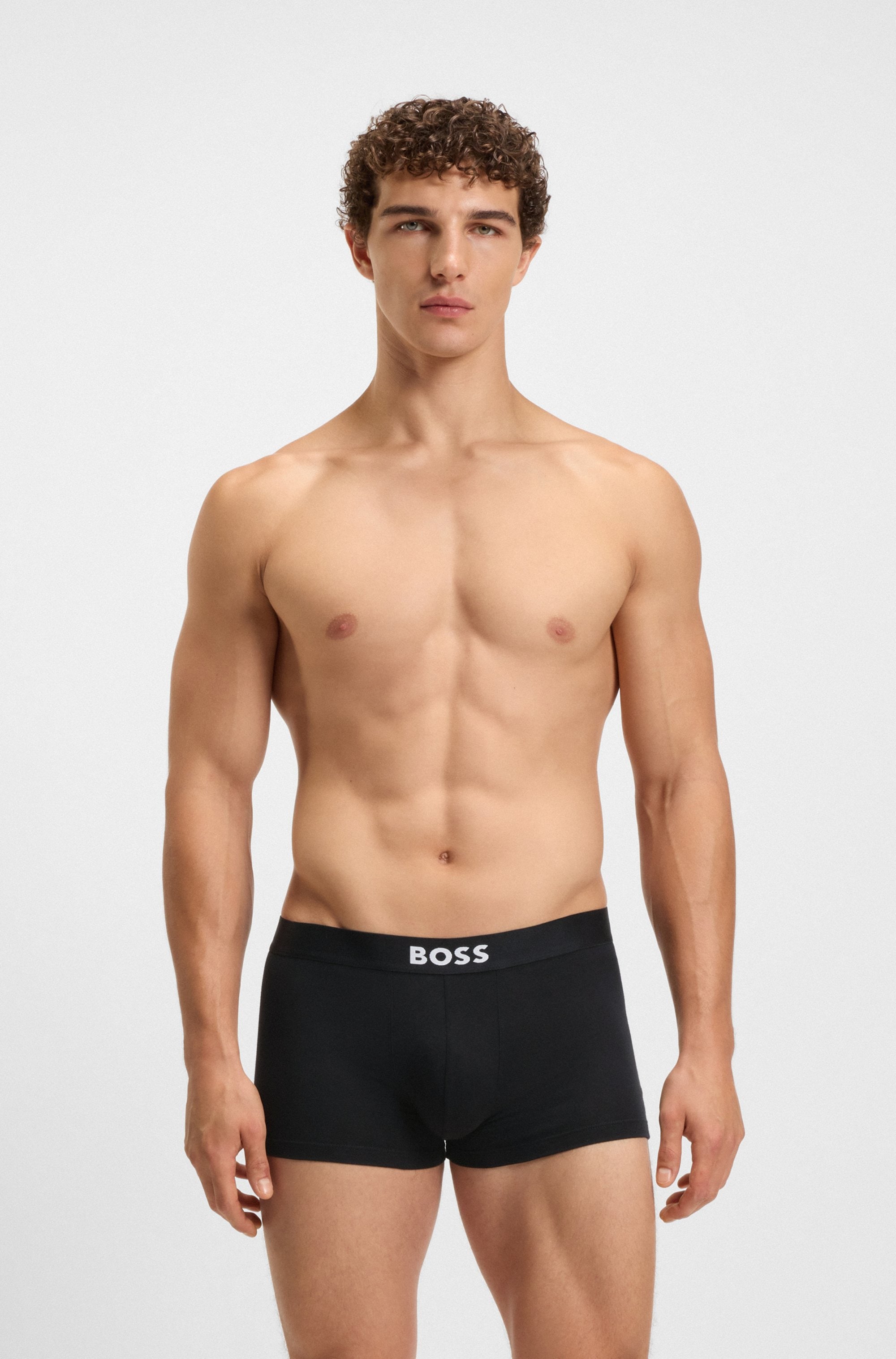 BOSS Trunk »3P Trunk BOSS ONE« mit unifarbenen Bund