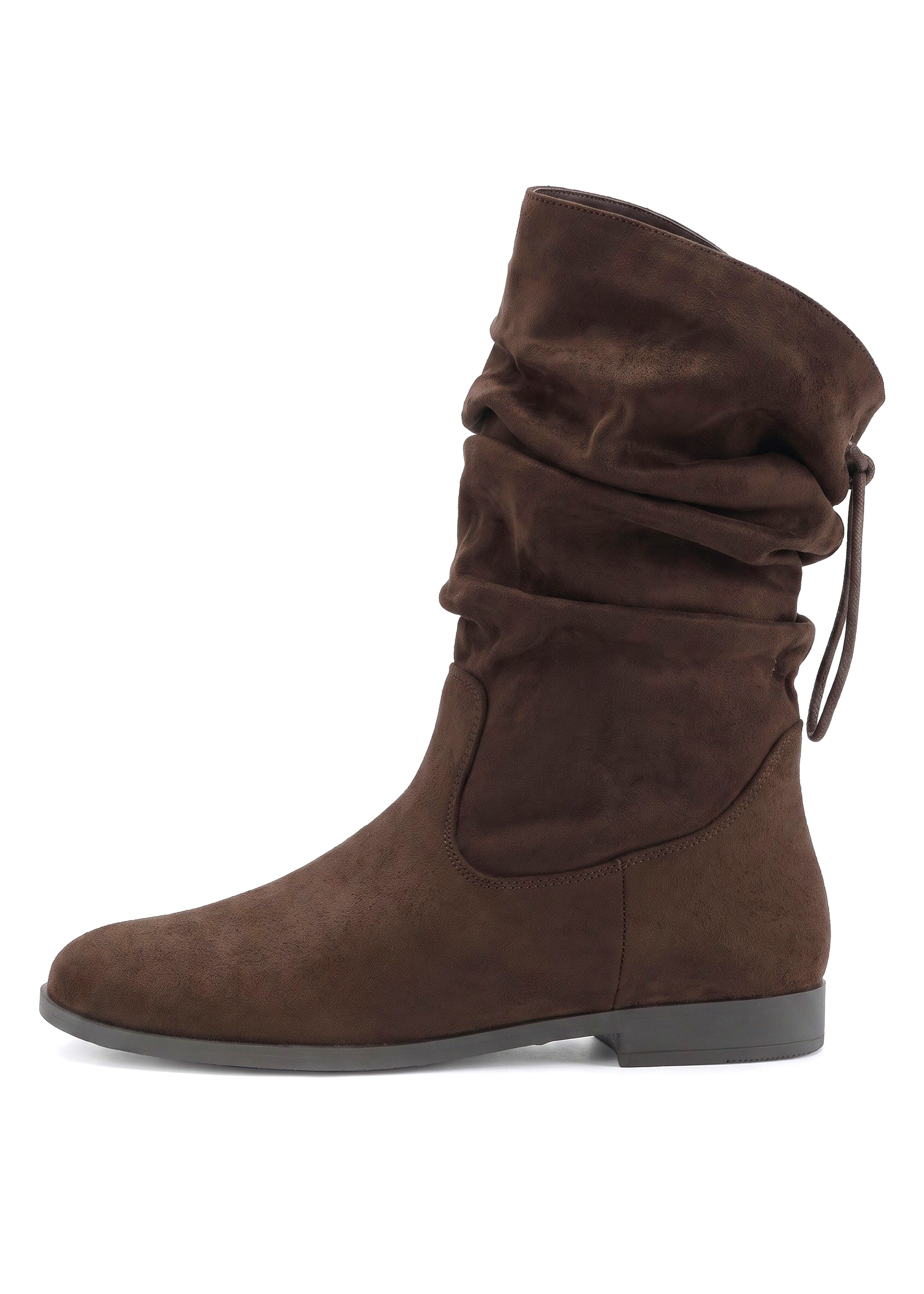 LASCANA Bottes »Stiefelette, Slouchy Boots, Herbststiefelette,«  avec élastique, semelle confortable, intérieur textile VEGAN