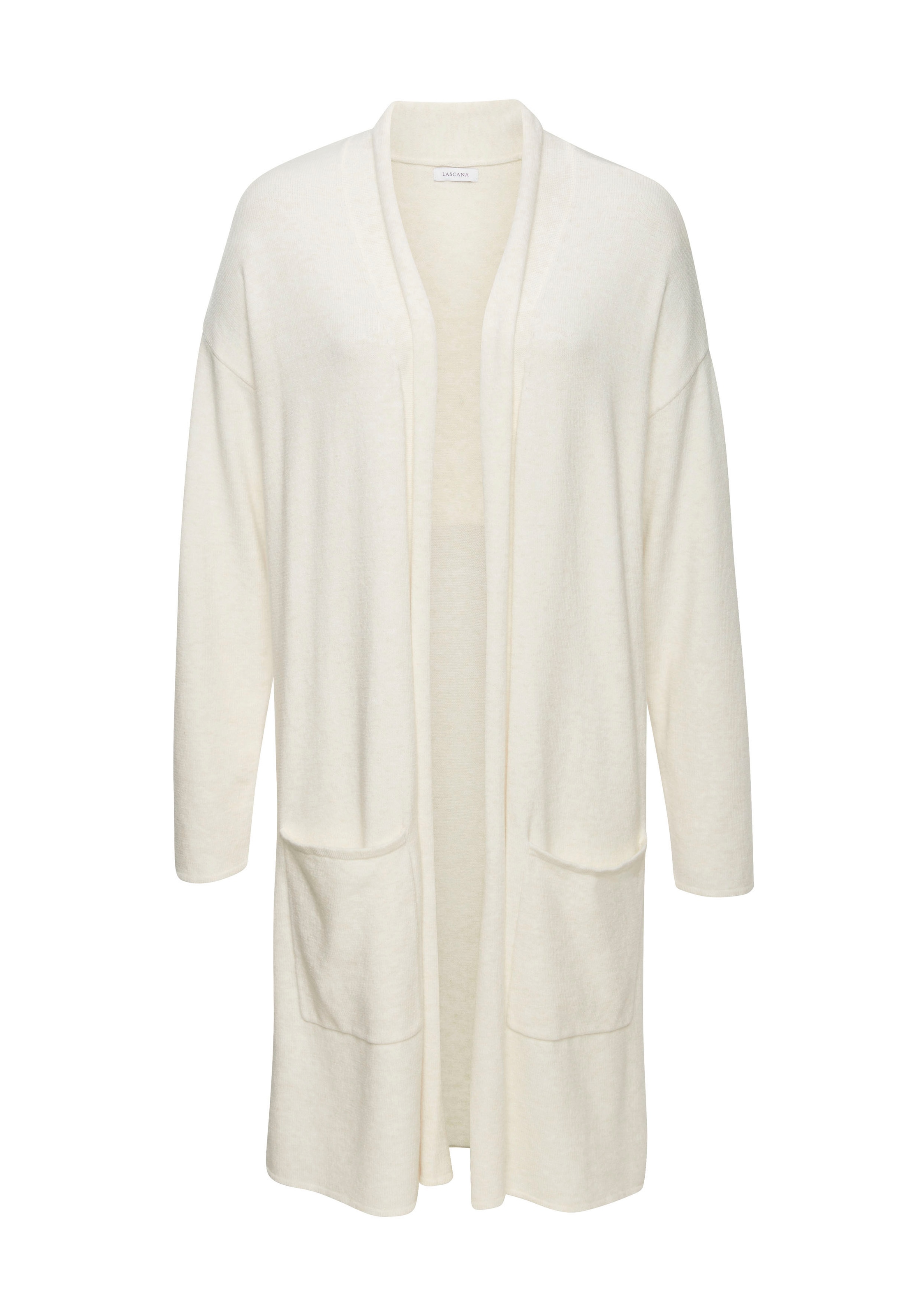 LASCANA Longstrickjacke aus hochwertigem Strick