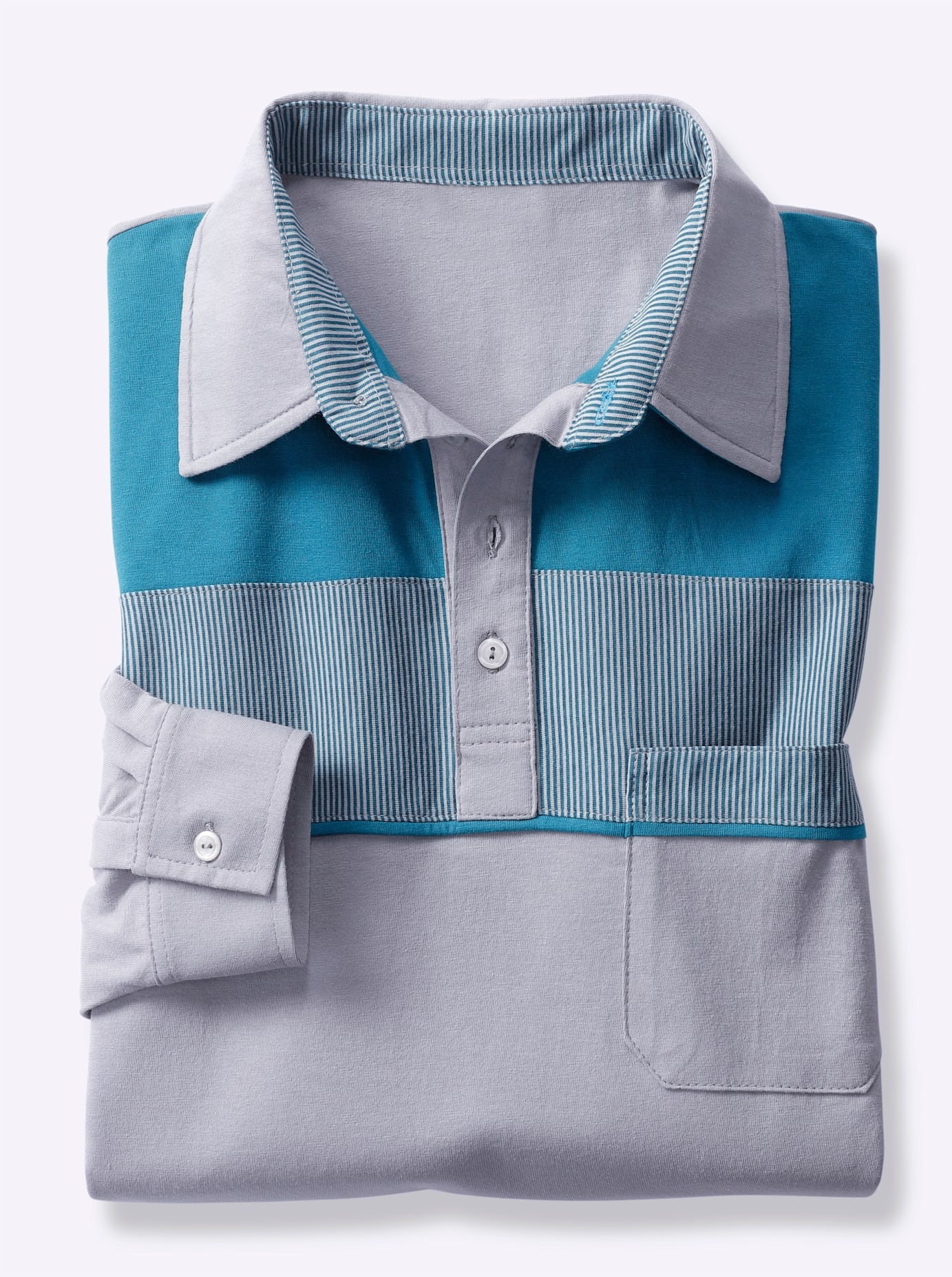Catamaran Polo »Langarm-Poloshirt« 1 cuis