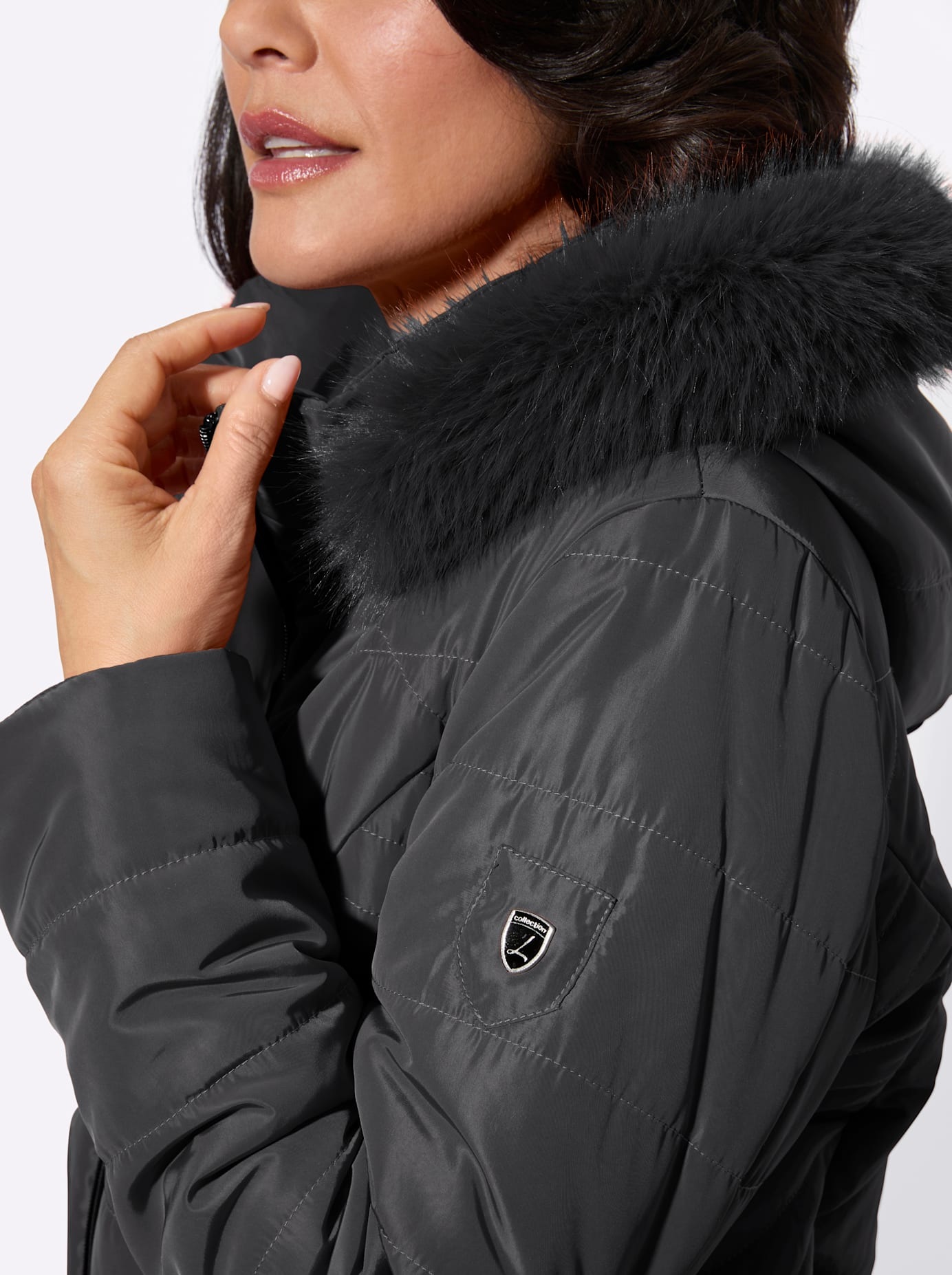 Casual Looks Veste longue mit Kapuze