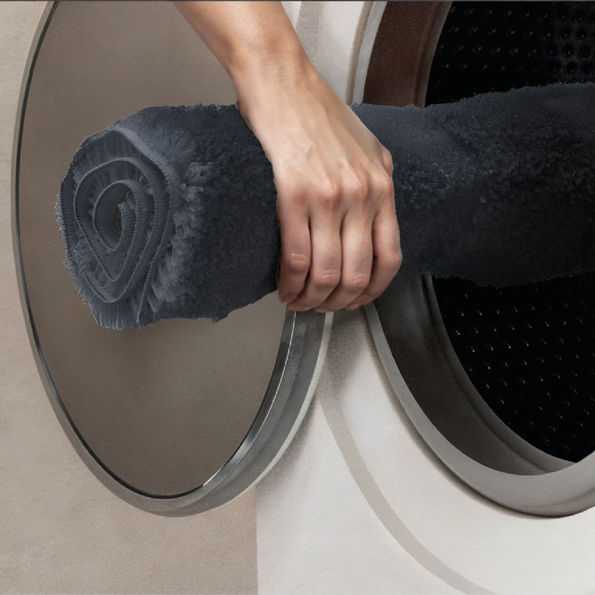 GOODproduct Badematte »Levii, Badvorleger, Badezimmer Teppich, sehr weich« Höhe 20 mm rutschhemmend beschichtet fussbodenheizungsgeeignet | schnell trocknend Hoch-Tief-Effekt, weiche Haptik, Made in Europe