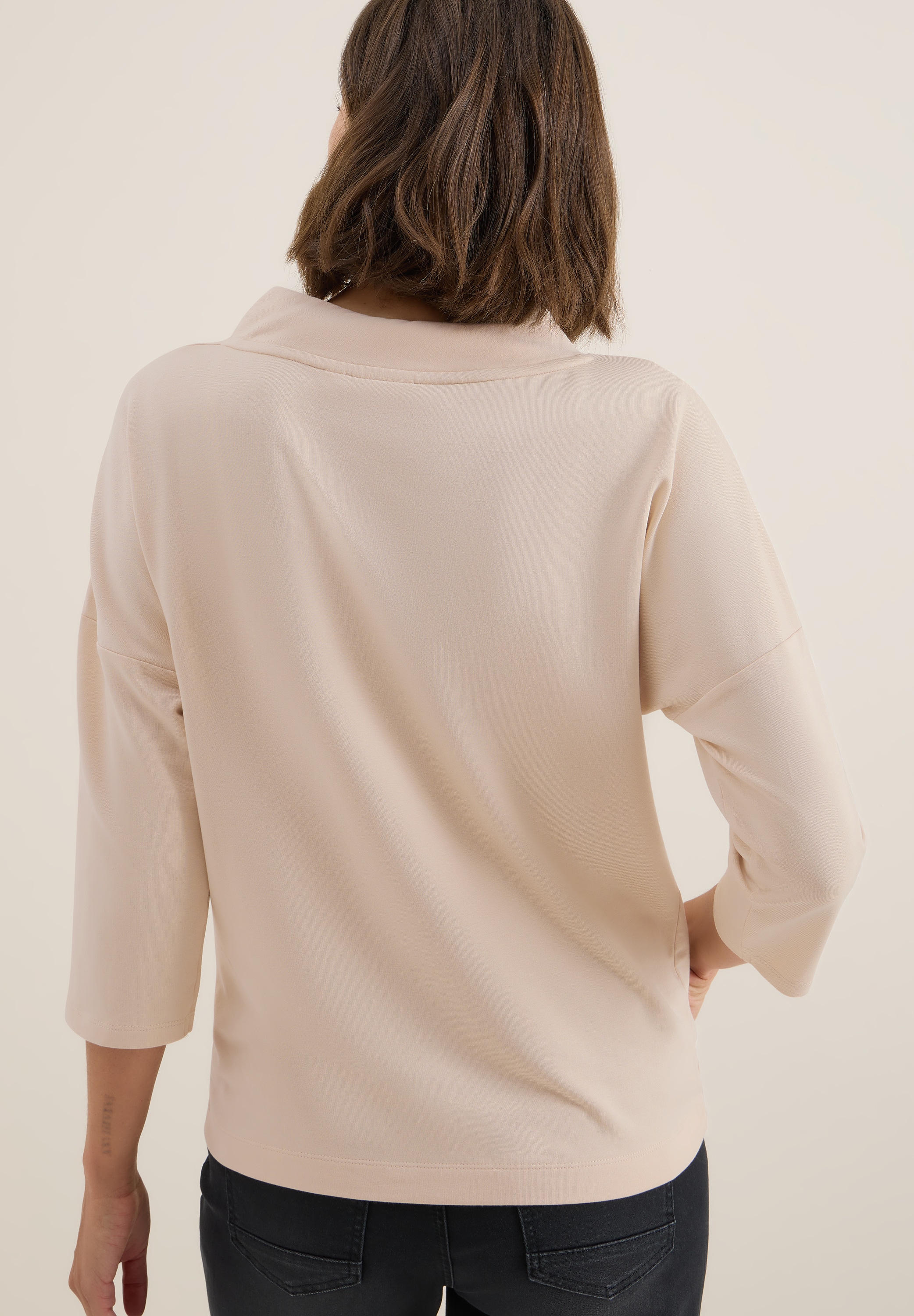 Cecil 3/4-Arm-Shirt , mit Knopfdetail
