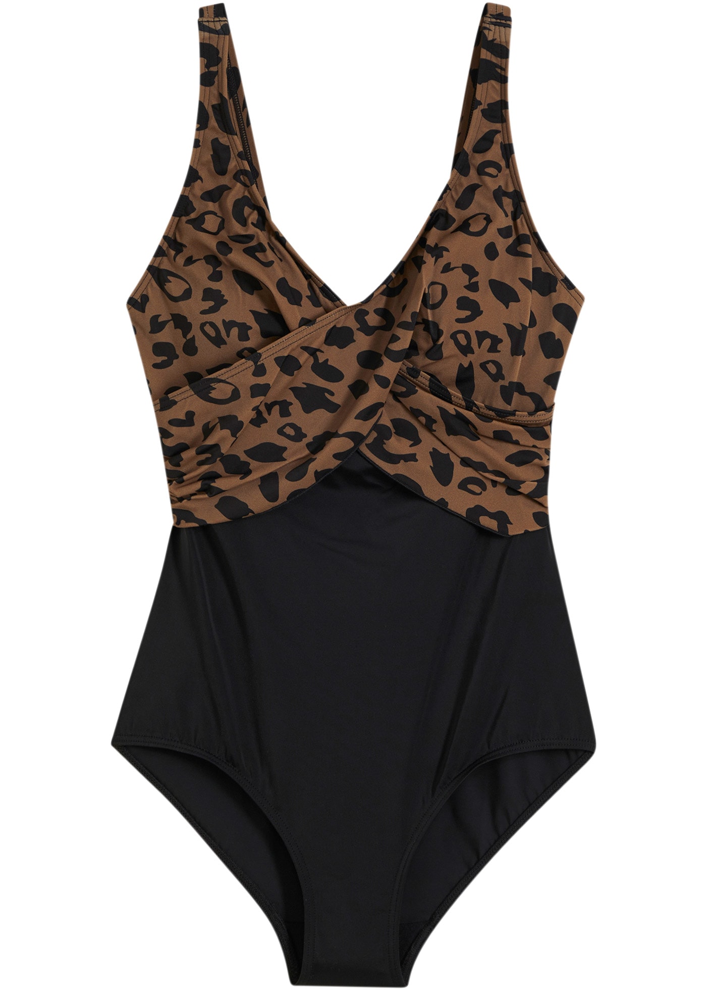 bonprix Maillot de bain »Badeanzug mit Wickeloptik« bequeme Passform, mit Wickeloptik, verstellbare Träger