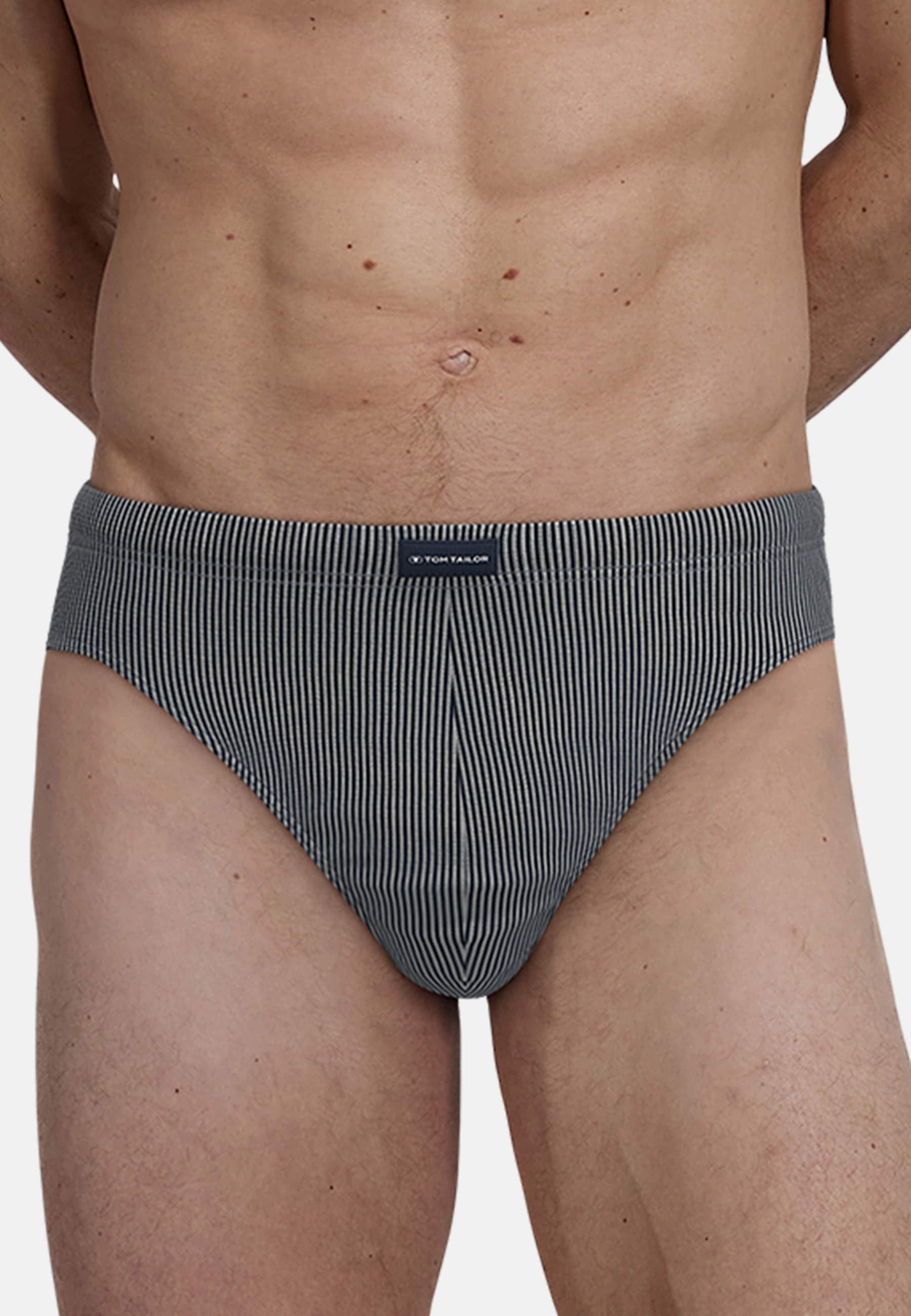 TOM TAILOR Slip miniature »Kentucky«, 2 bequem, basic, eng, atmungsaktiv, mit Logo, breiter Bund, Baumwollmix