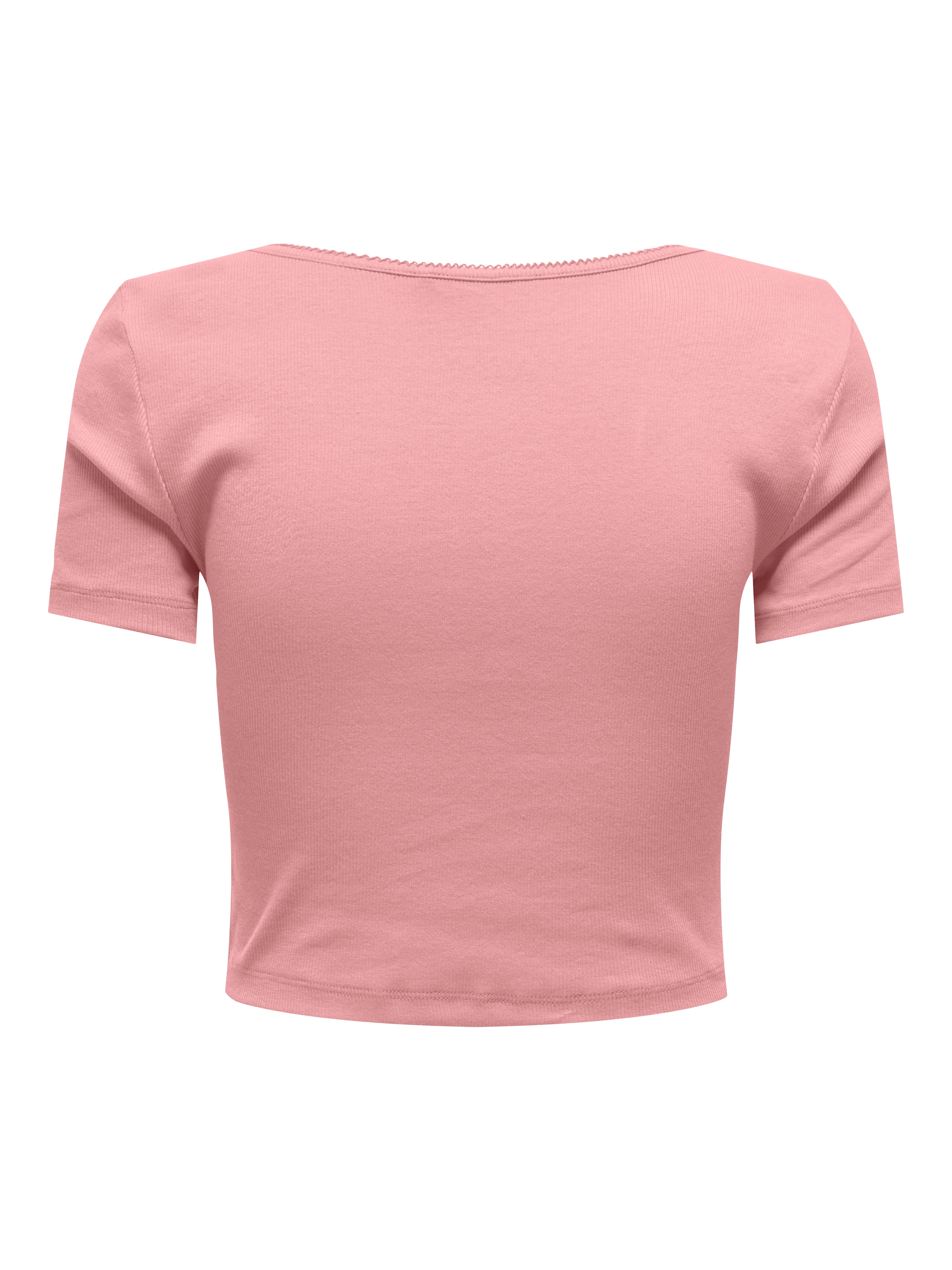 ONLY T-shirt à manches courtes »ONLBETTY LIFE S/S SCALLOP V-NECK CC JRS« mit Raffung am Ausschnitt