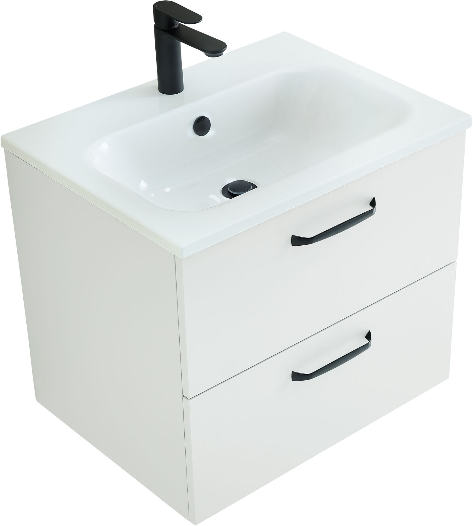Saphir Ensemble de meubles de salle de bain »Quickset 500, Waschtischunterschrank mit Mineralmarmorwaschtisch« 2 cuis tlg.