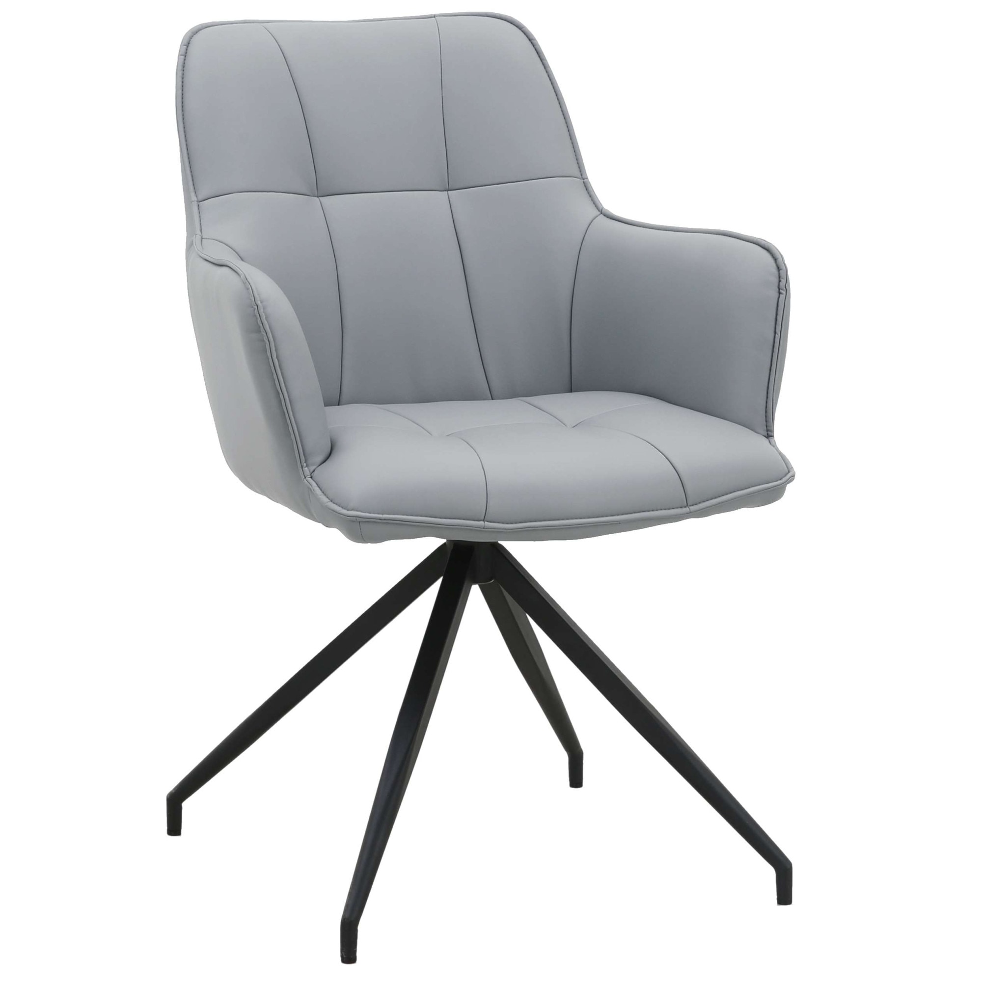 GOODproduct Chaise de salle à manger »Cardiff« () 1 cuisSitzschale 360° drehbar, Kunstleder Bezug, Sitzhöhe 49 cm