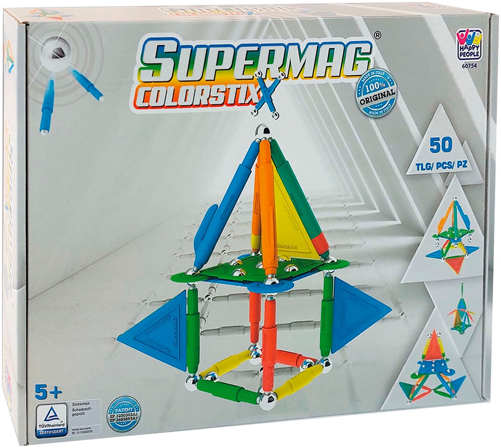 Happy People Magnetspielbausteine »Supermag Color Stix« Made in Europe