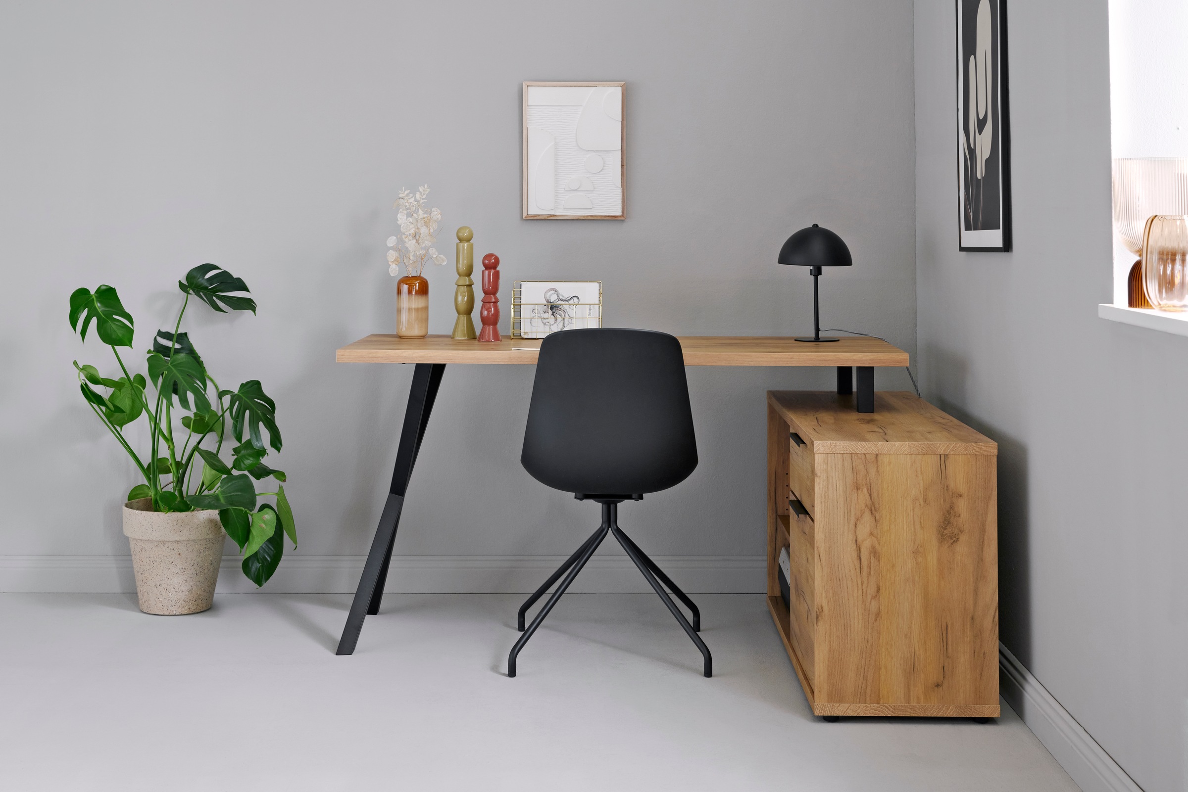 Jahnke Schreibtisch »X-TRA C 145 E« 1 Stk. tlg. Eckschreibtisch, wechselseitig montierbar, X-Gestell
