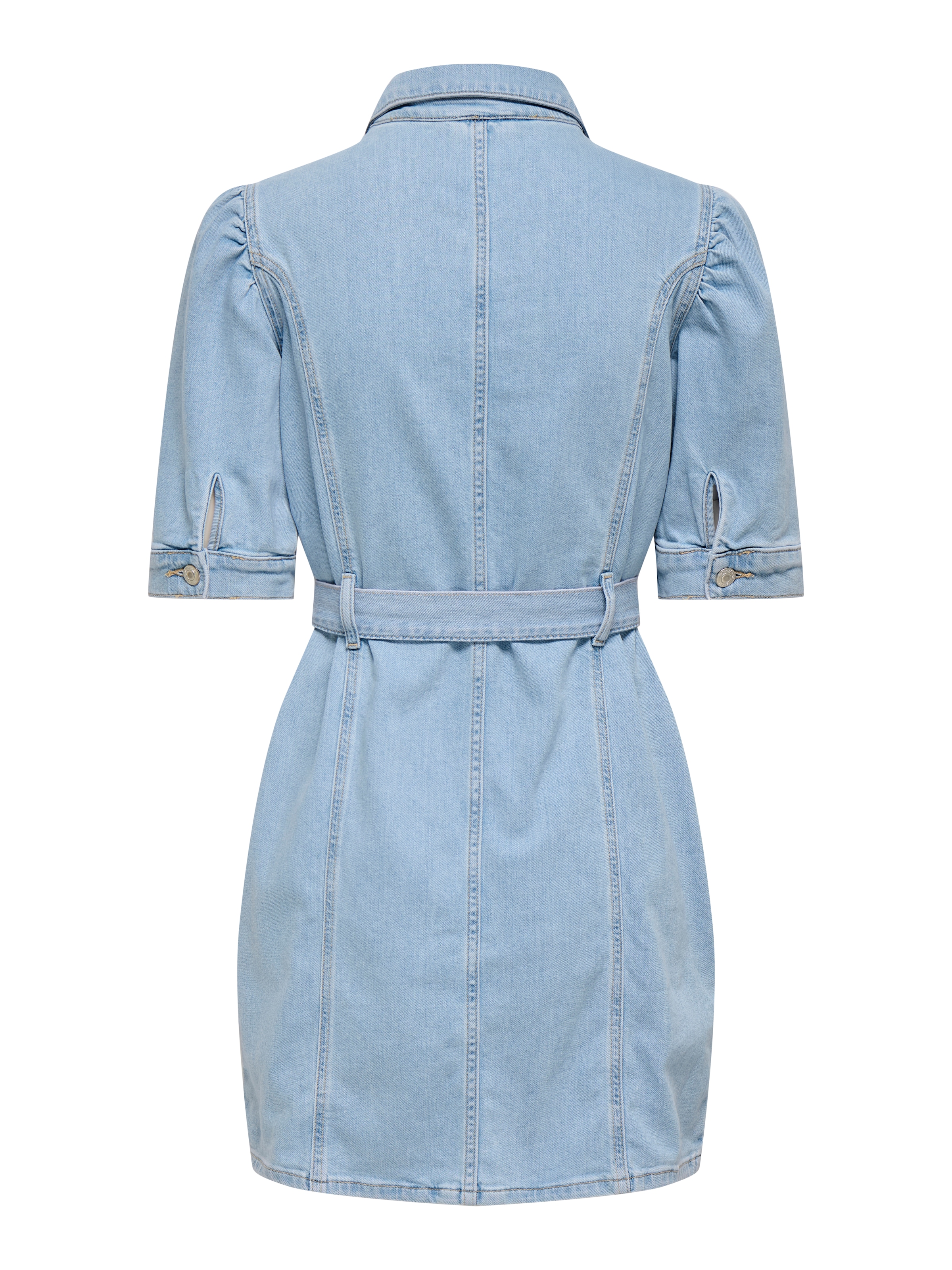 ONLY Robe en jean »ONLVIBBE SS BELT DNM DRESS AKM« mélange coton, coupe régulière