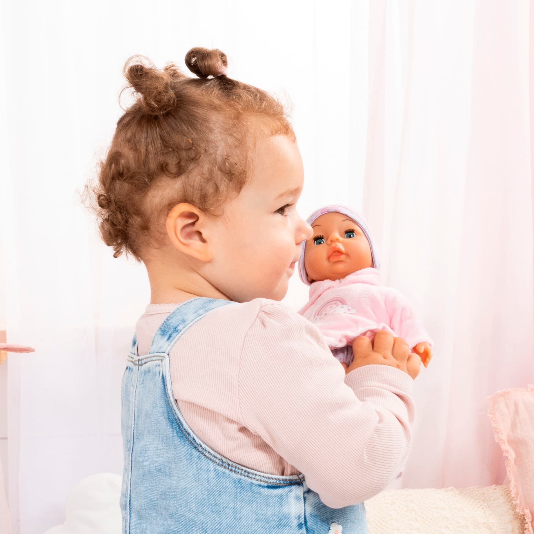 Bayer Babypuppe »My First Baby, Regenbogen-Outfit« mit Schlafaugen