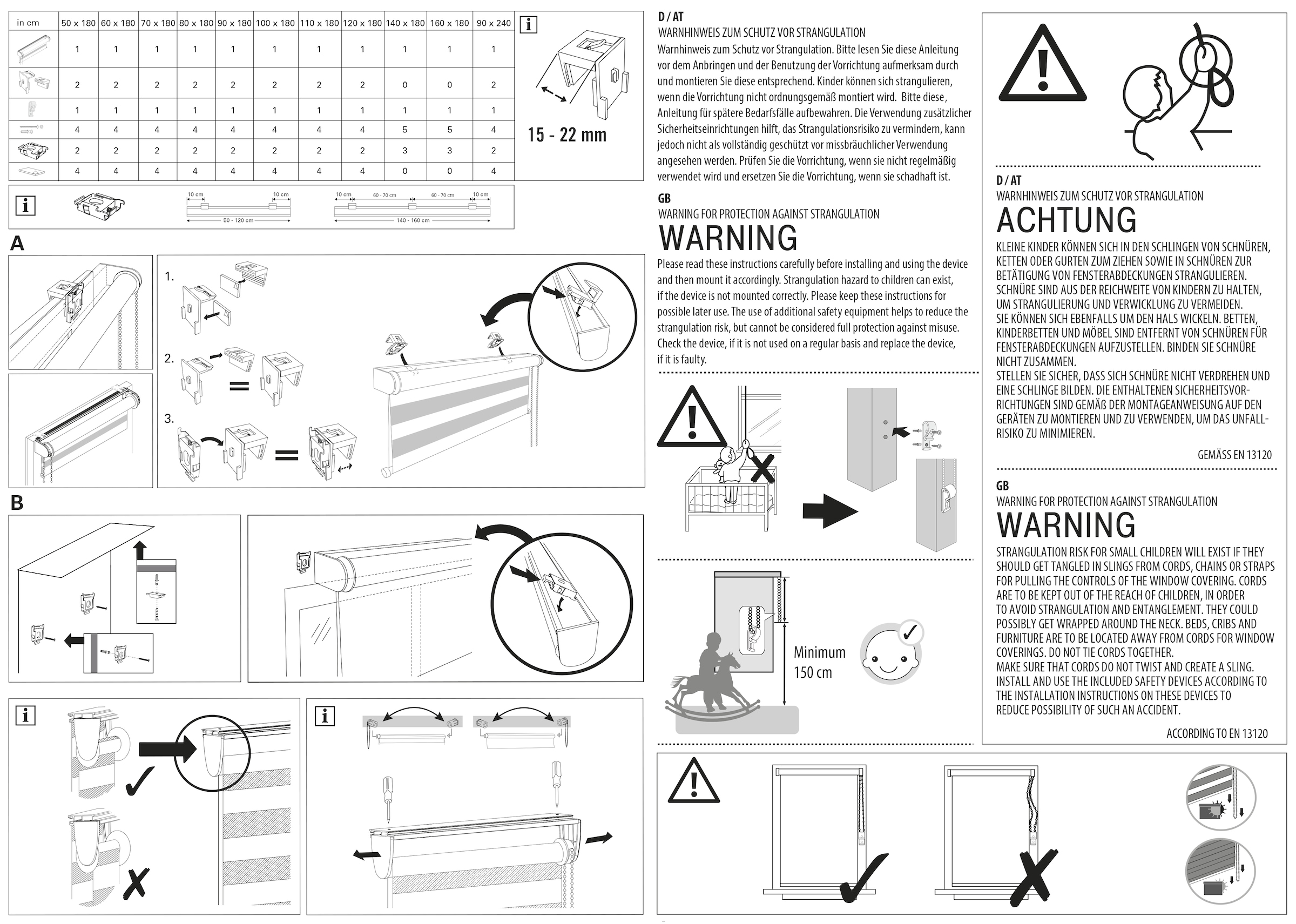 GARDINIA Store double »de luxe« halbtransparent mit Bohren/ohne Bohren freihängend hochwertiges Gesamtkonzept mit silbernen Metallkomponenten