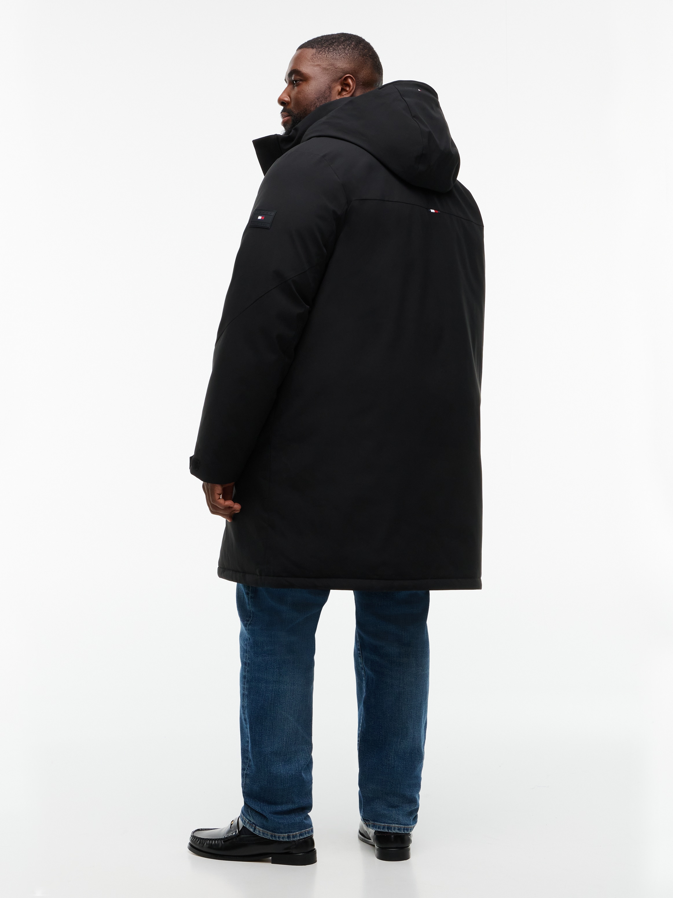 Tommy Hilfiger Big & Tall Manteau fonctionnel »HOODED PARKA« parka d’hiver grande taille, déperlante, capuche amovible