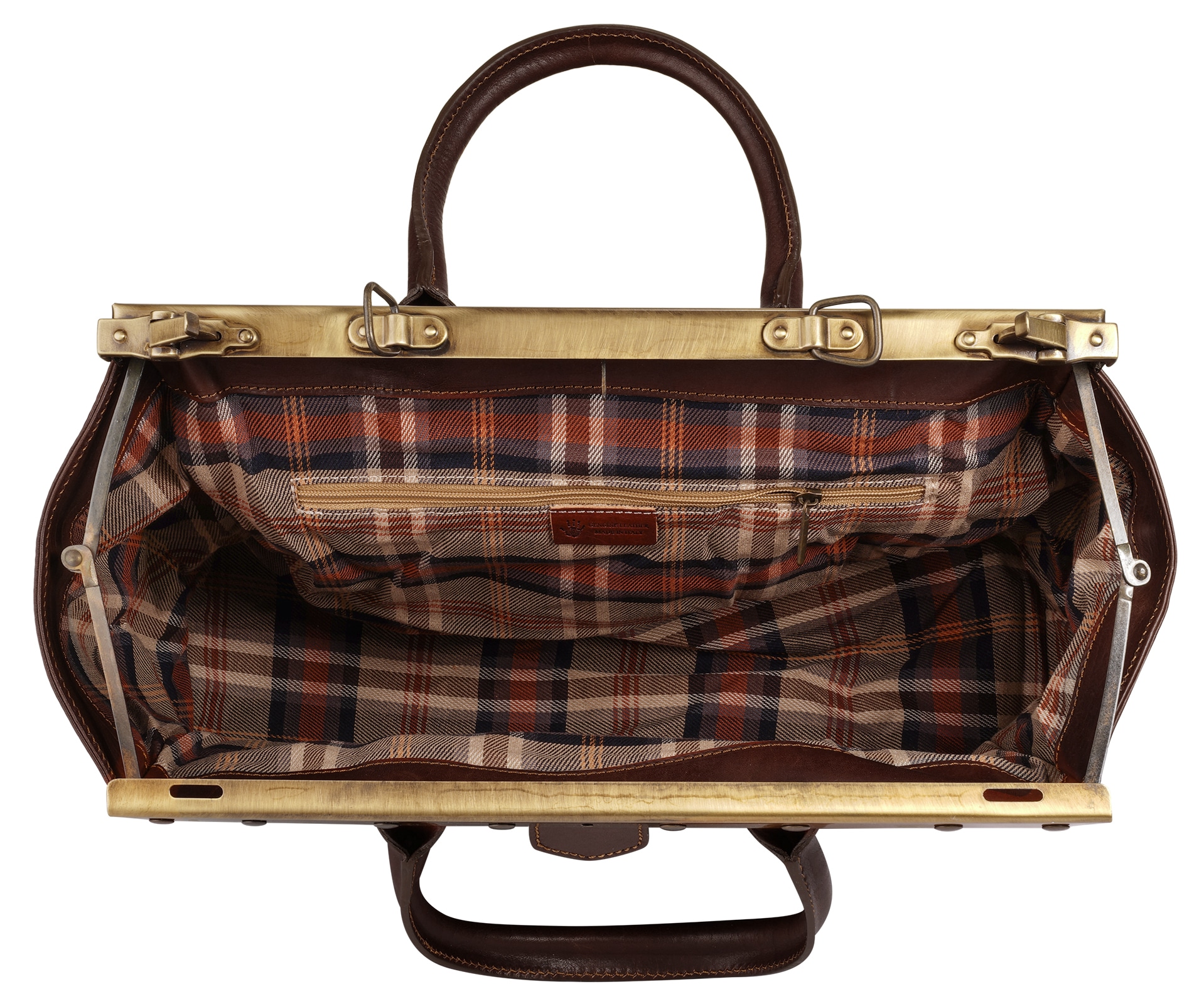 Piké Sac de voyage echt Leder, Made in Italy