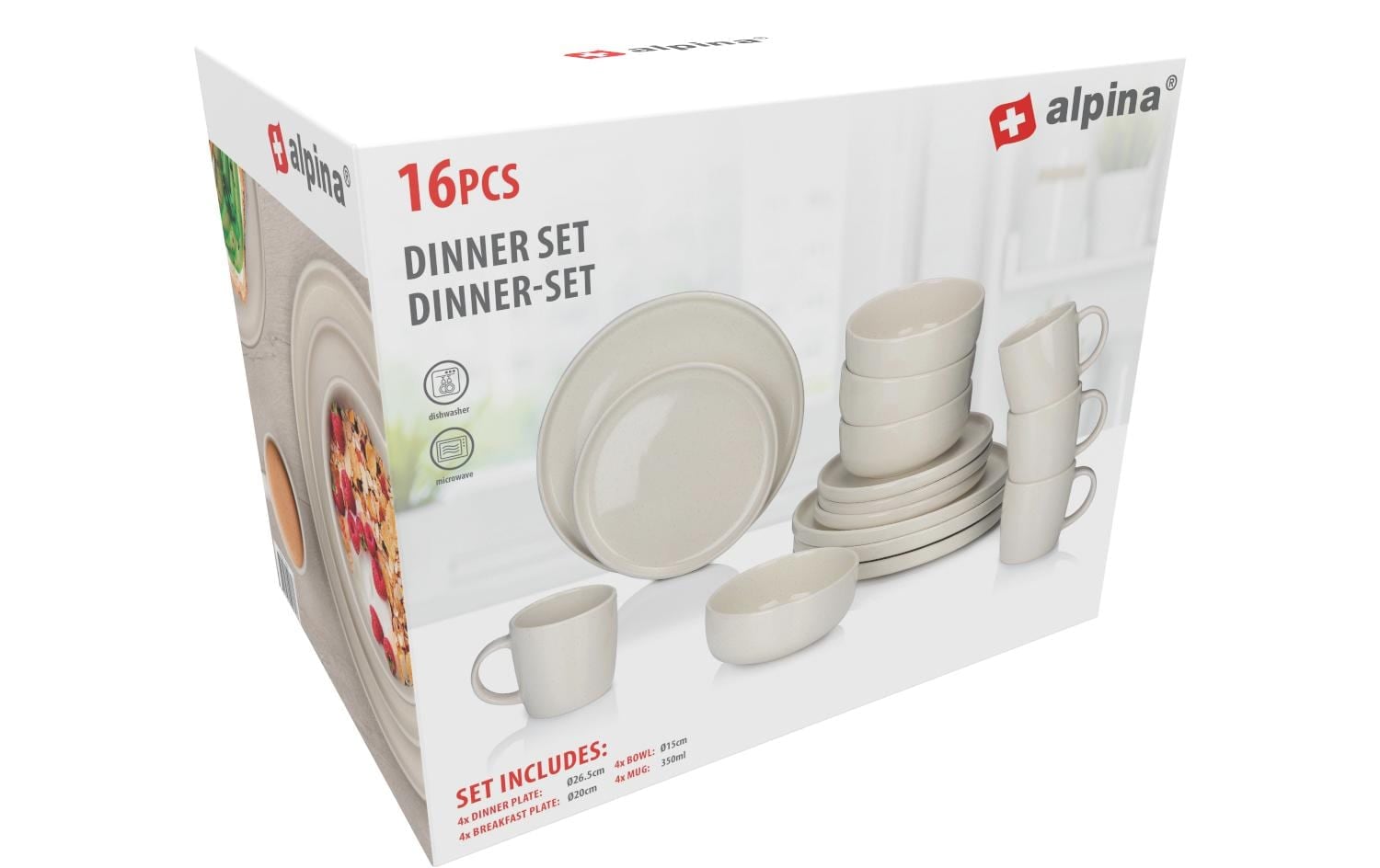   Geschirr-Set »alpina 16-teilig«