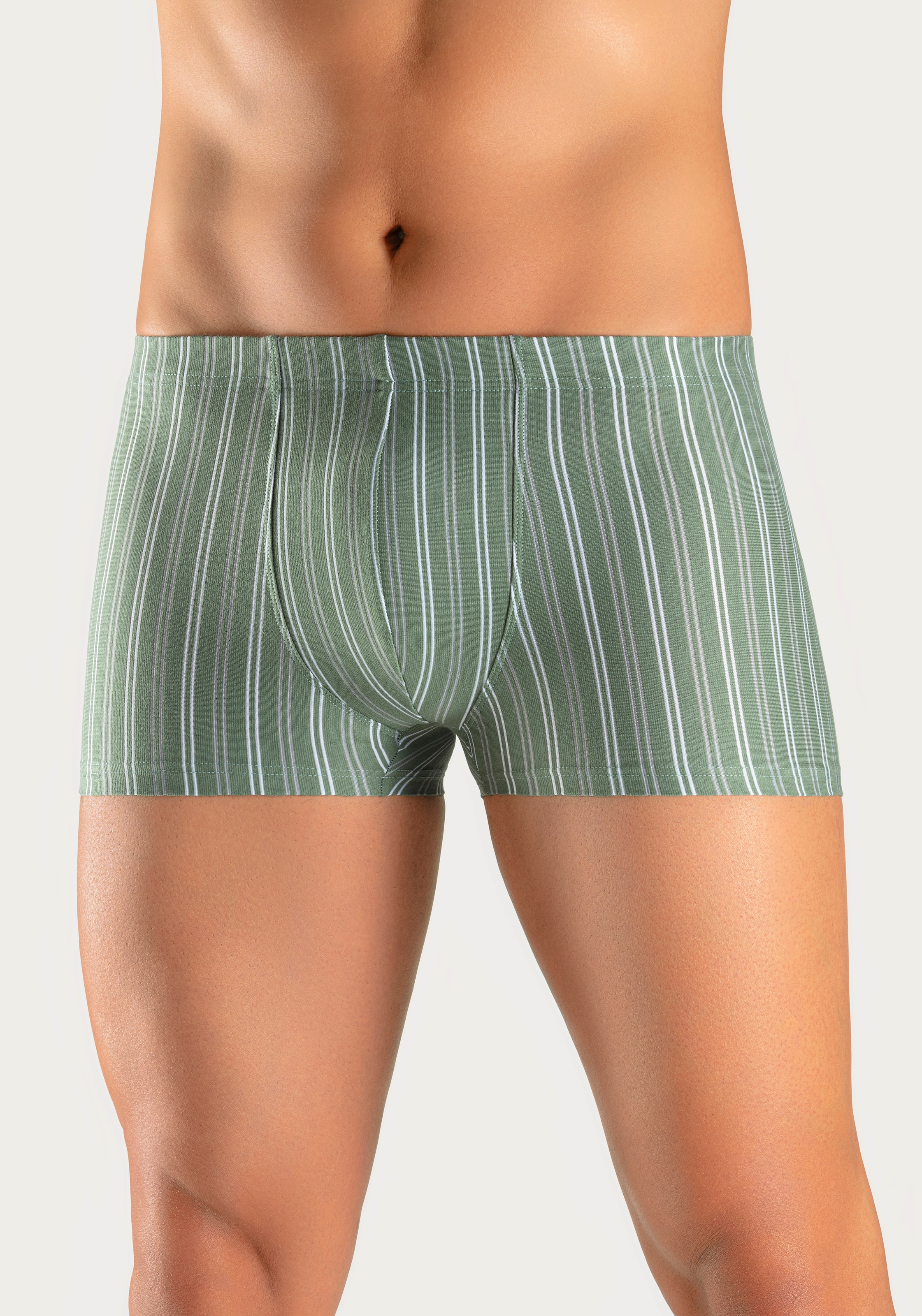 le jogger® Boxer »Boxershorts für Herren« Packung, 3 cuis tlg., mit garngefärbten Streifen