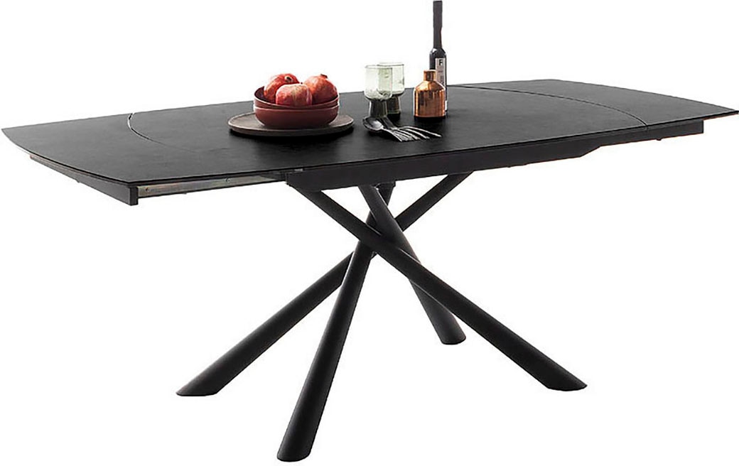 MCA furniture Esstisch »NICOSIA Vierfusstisch 130-190 cm« Einzelstück,  Keramik, Metall, Rotationsauszug, ausziehbar, Tischplatte 11 mm