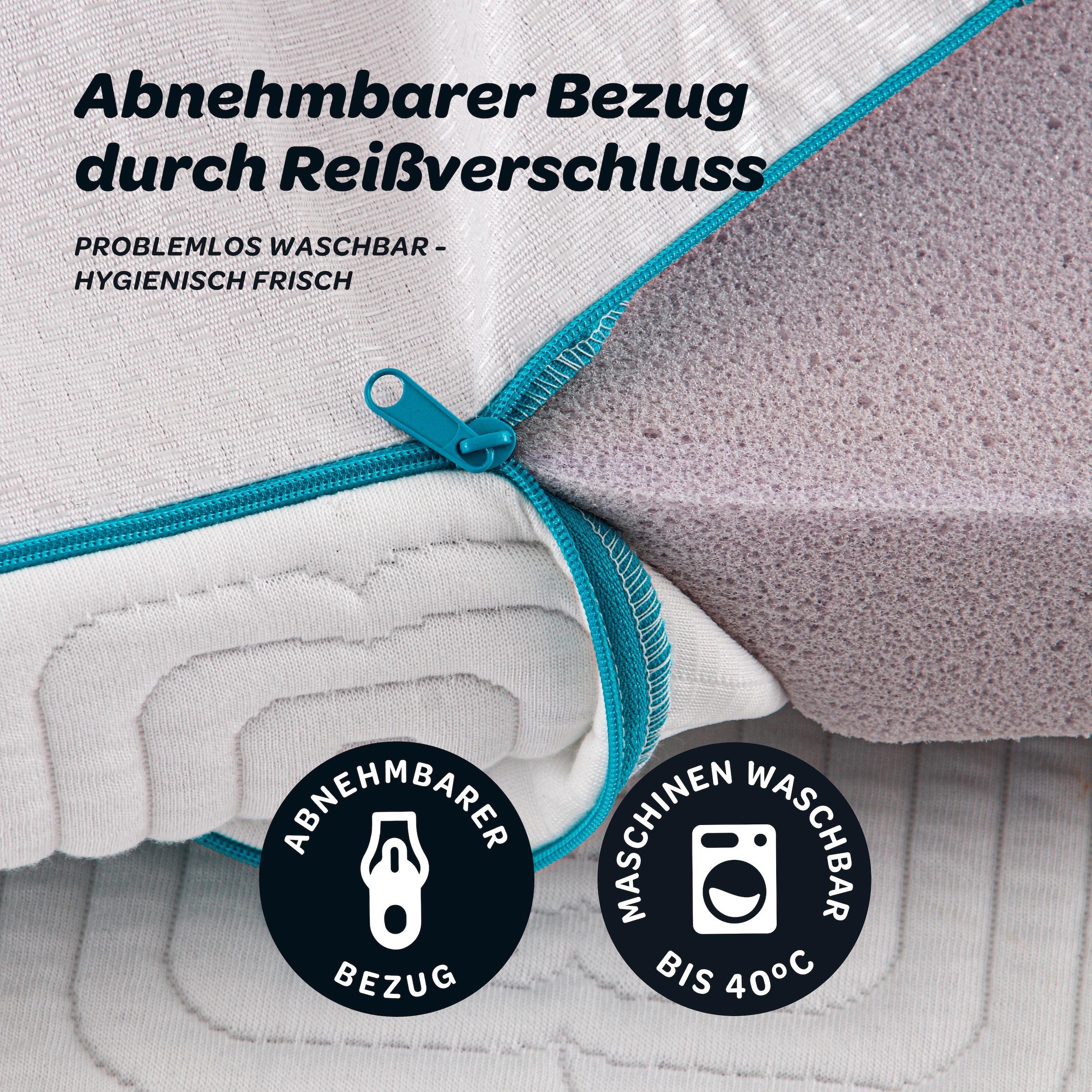 Dunlopillo Topper »Balance, Gelschaumtopper 90x200 & 140x200 cm und weitere Grössen« punktgenaue Körperanpassung, unterstützt ergonomische Liegeposition