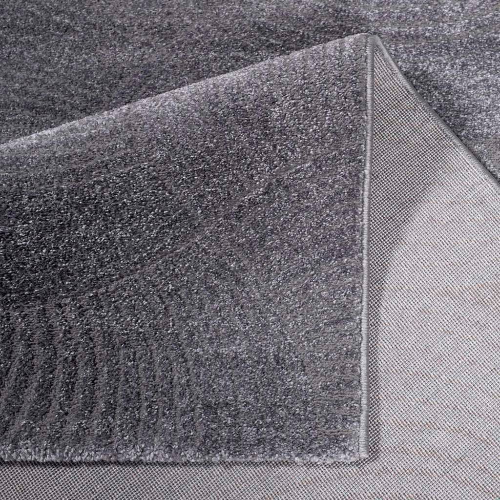 Carpet City Tapis »Friseé-Teppich FANCY 647« Rectangulaire 12 mm Höhe Läufer, Kurzflor,3D-Optik,Kreisförmiges Muster, Wohnzimmer