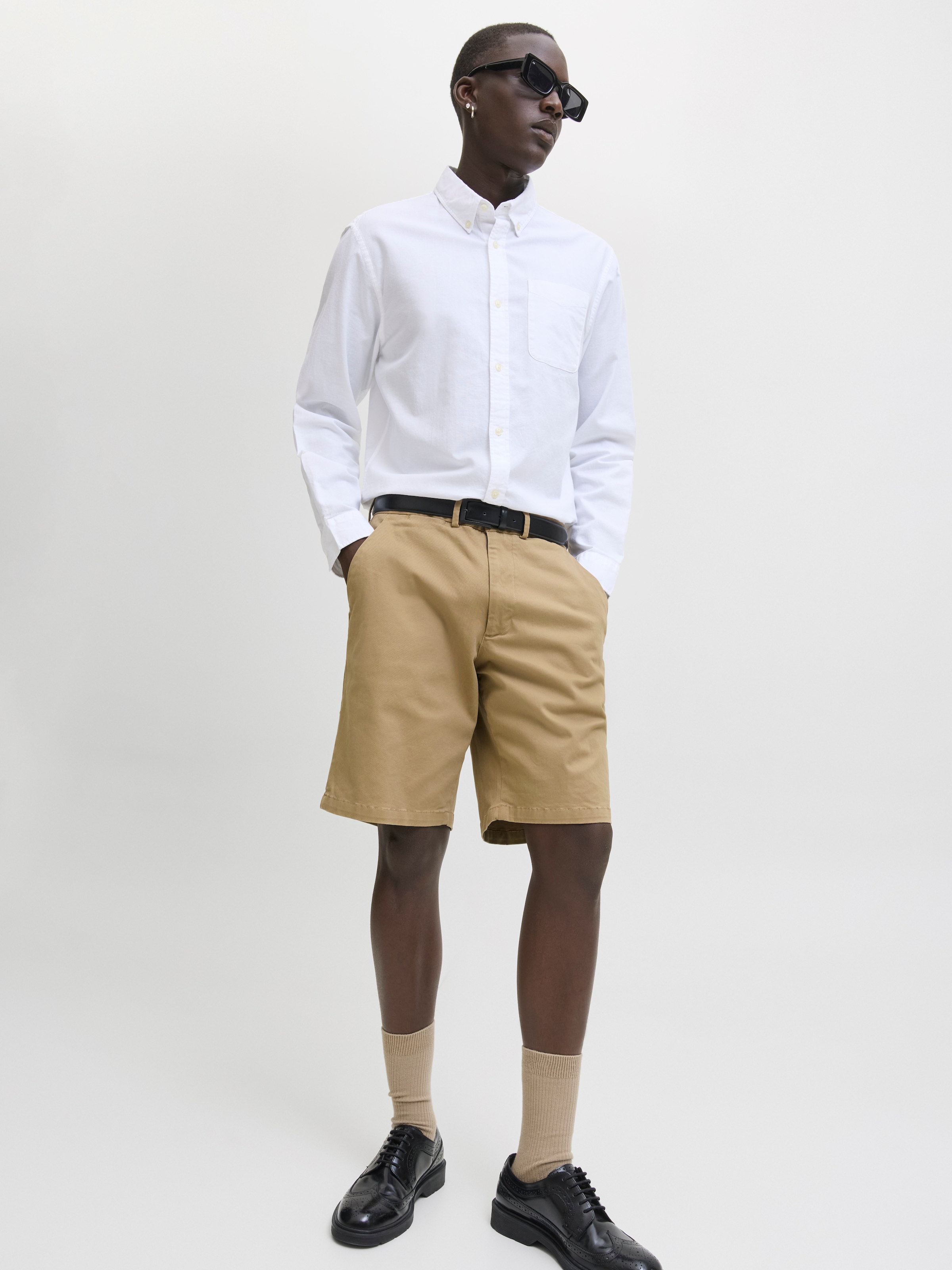 Jack & Jones Short en chino »JPSTKARL BARRET CHINO SHORTS MID SN«  avec poches