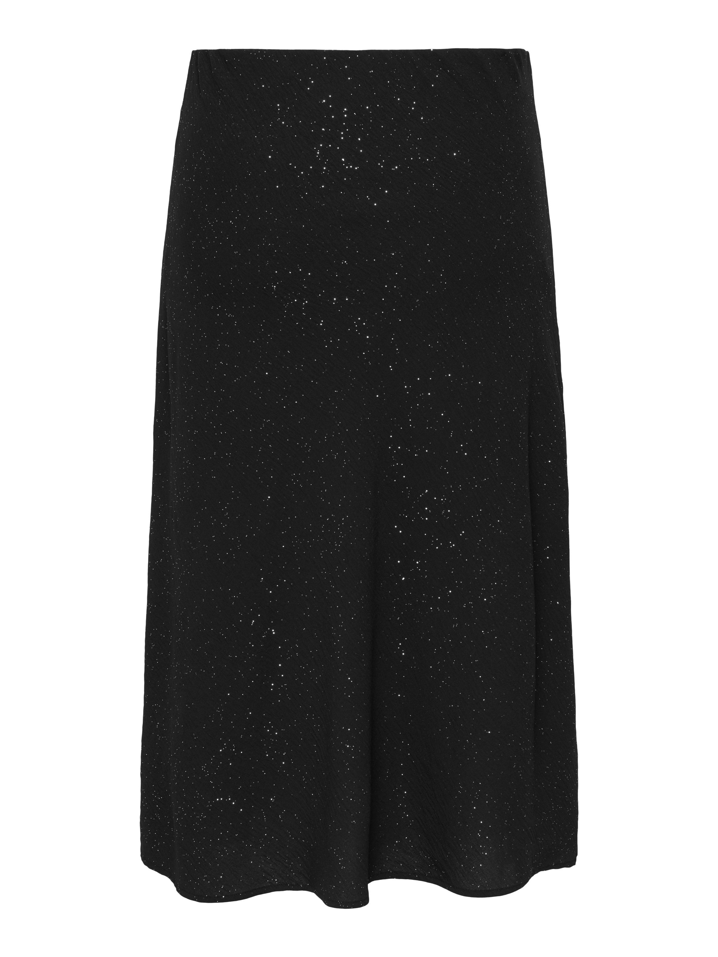 ONLY CARMAKOMA Jupe midi »CARJOSEE METTA LIFE MIDI SKIRT WVN« mit Glitzer Effekt