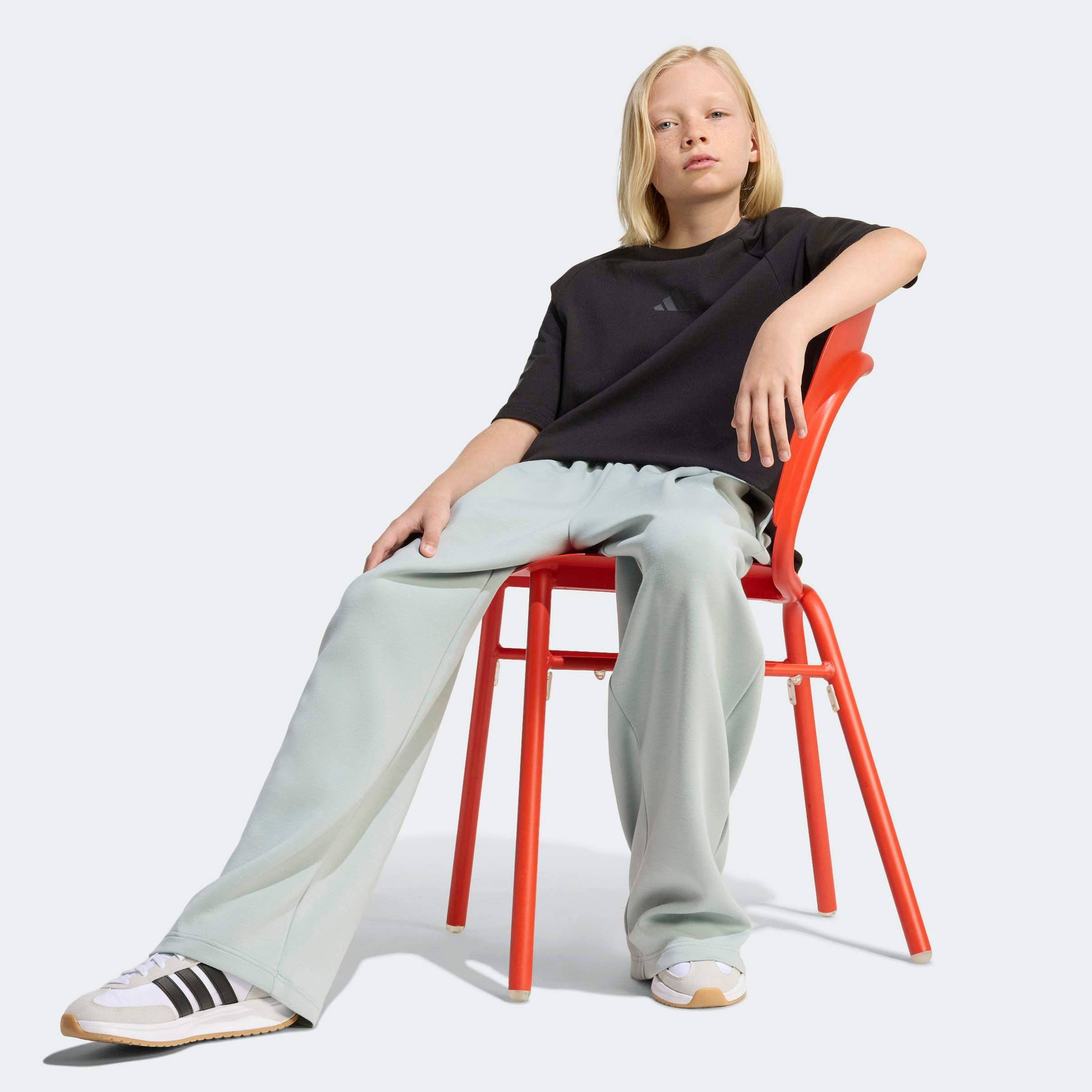 adidas Sportswear T-Shirt »FUTURE ICONS 3-STREIFEN« für Kinder, sportlicher Stil, normale Länge, gerader Abschluss