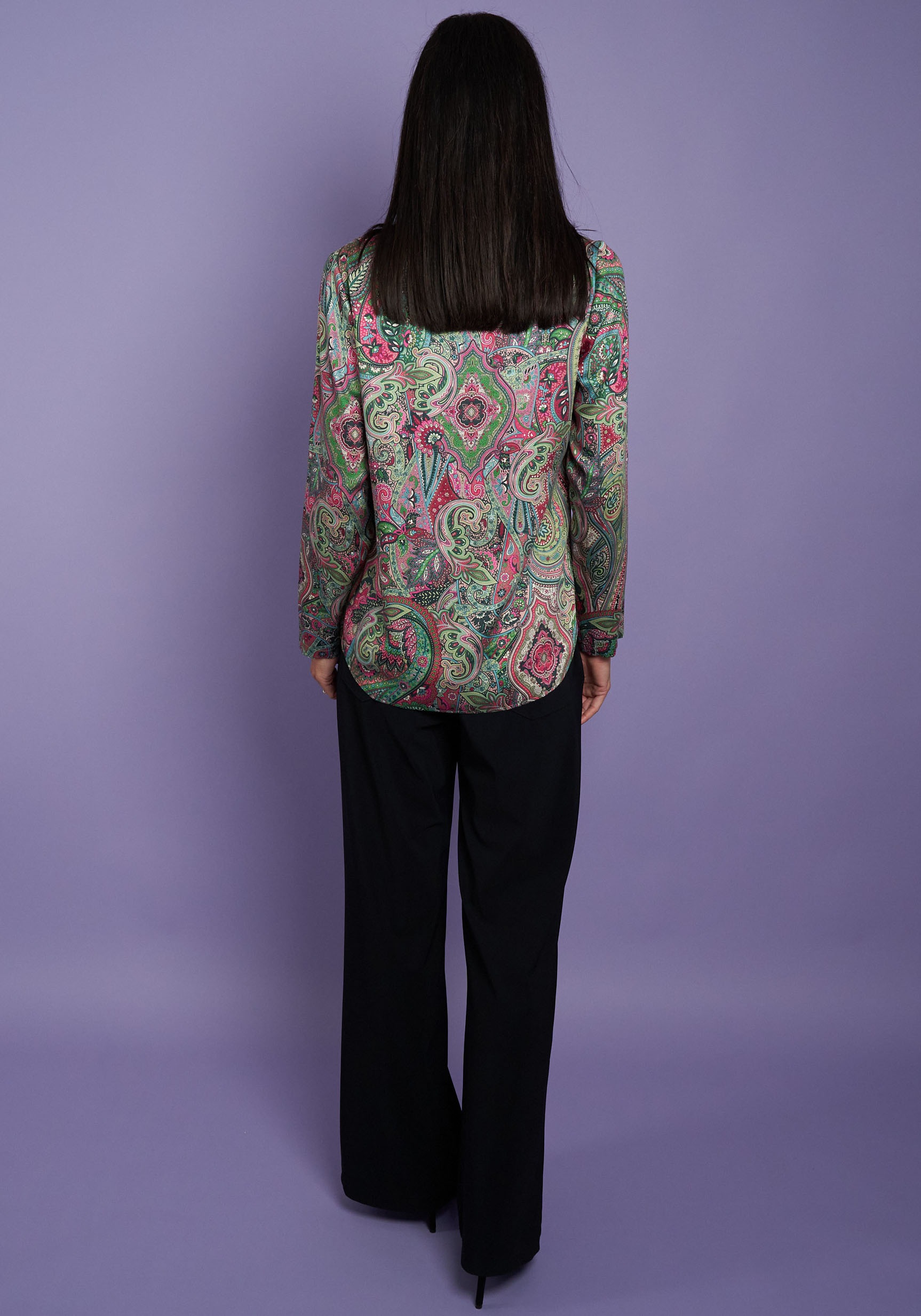 Seidel Moden Langarmbluse mit All-Over Print, MADE IN GERMANY