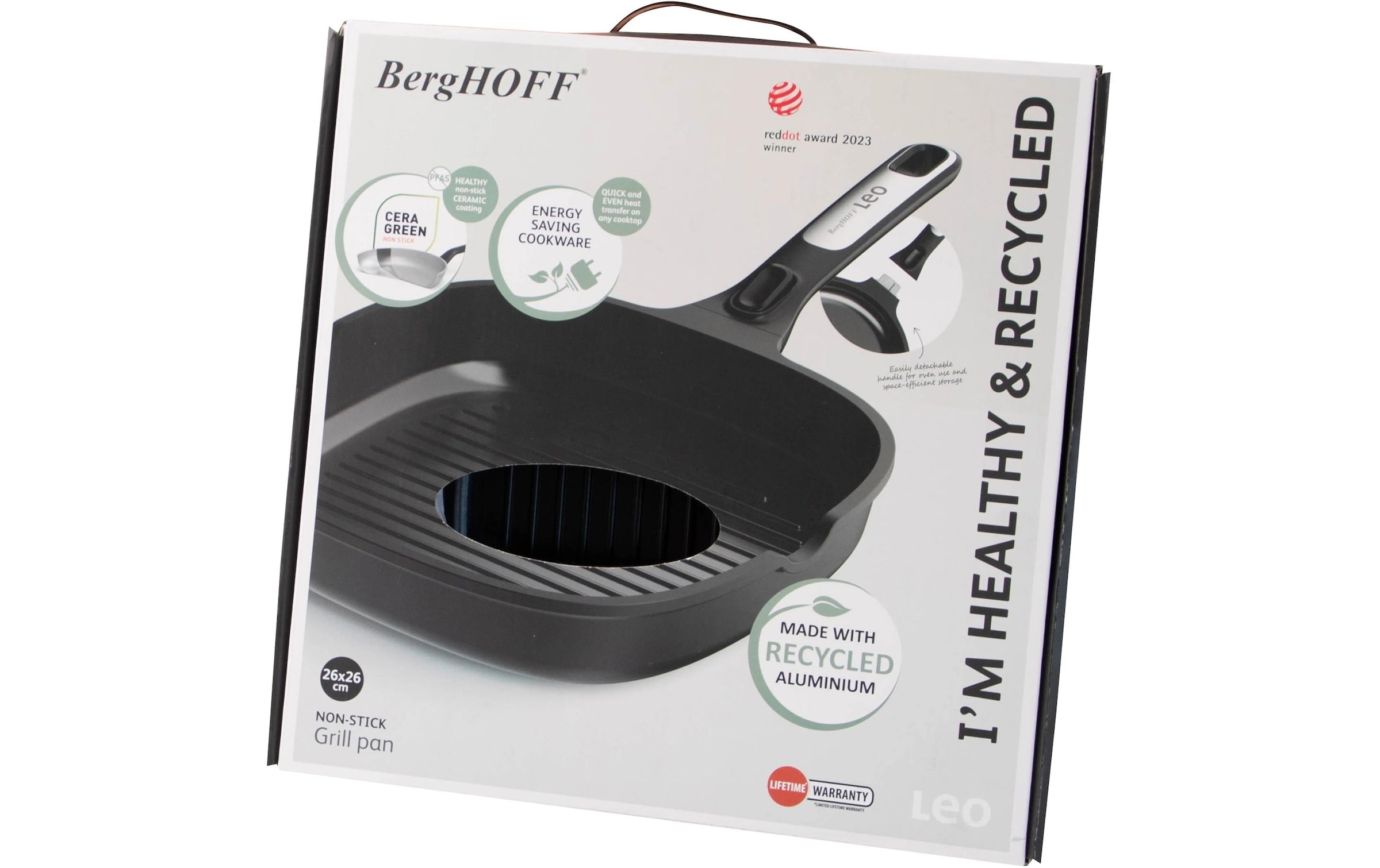 BergHOFF Grillpfanne »Leo Phantom 26 cm« Aluminium