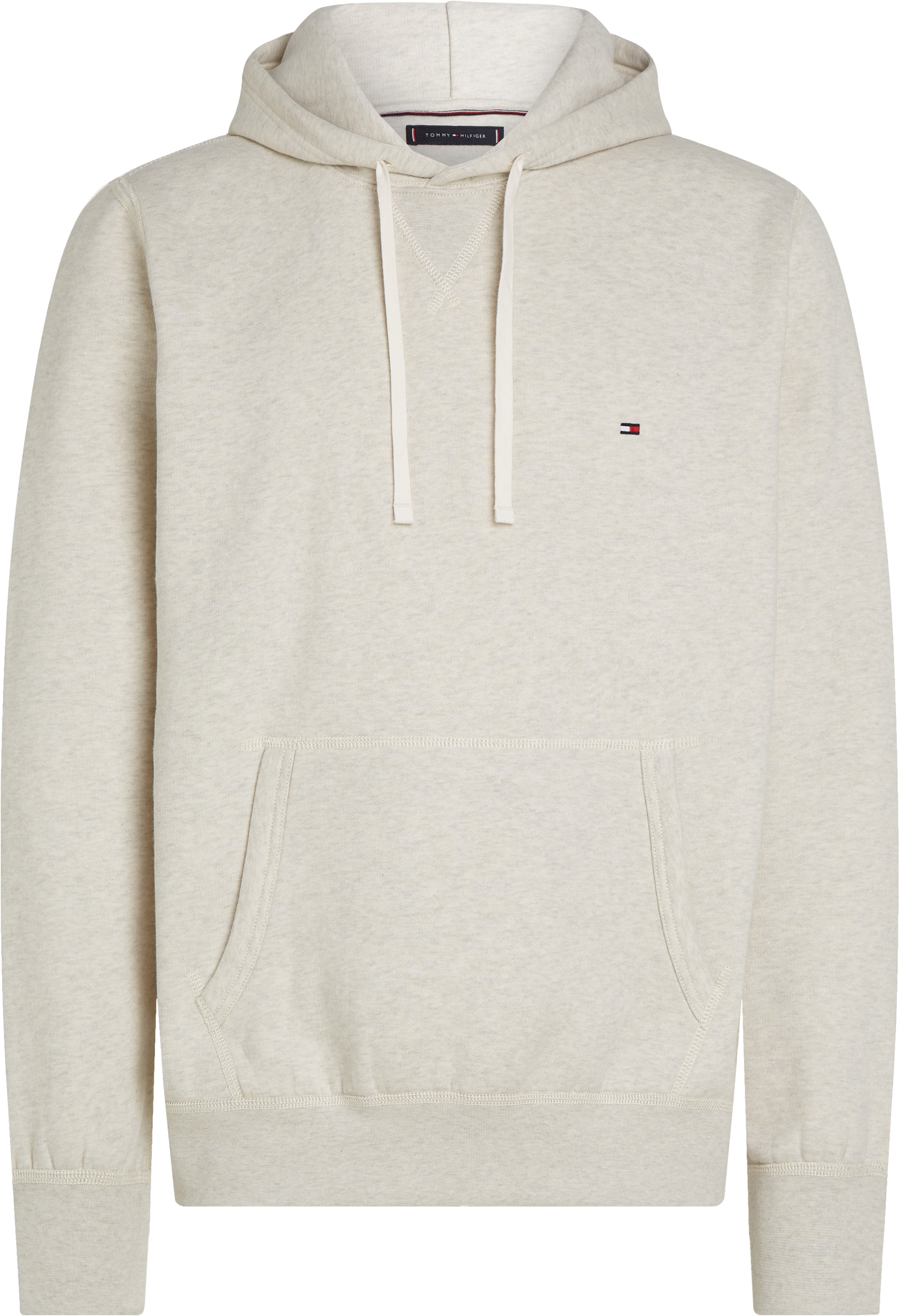 Tommy Hilfiger Hoodie »ESS SEASONAL FLEECE HOODY mit Kapuze und Kängurutasche«, unifarben, casual, regular fit, Baumwollmix, Kapuze
