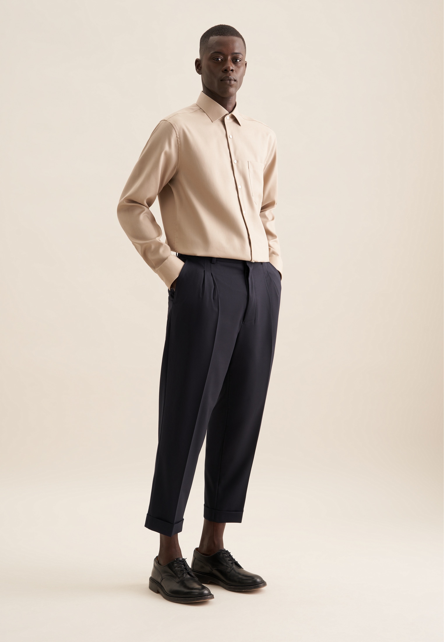 seidensticker Businesshemd »Schwarze Rose« Regular 1/1 Kentkragen Uni