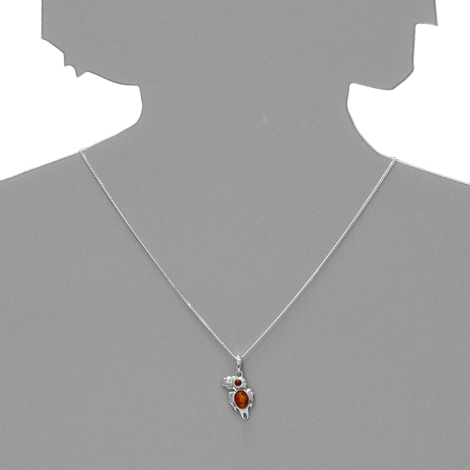 OSTSEE-SCHMUCK Kette mit Anhänger »Ostsee-Schmuck Kette mit Anhänger Papagei«