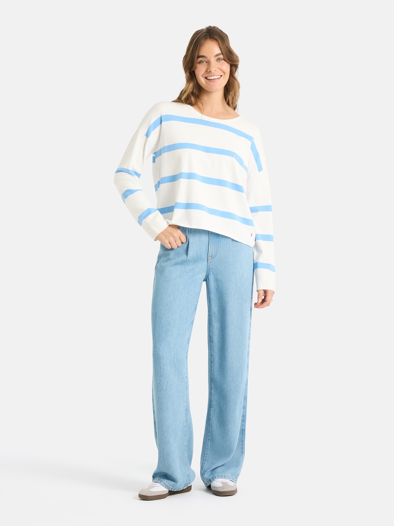 Lieblingsstück Rundhalspullover »MarciEP« mit überschnittenen Schultern