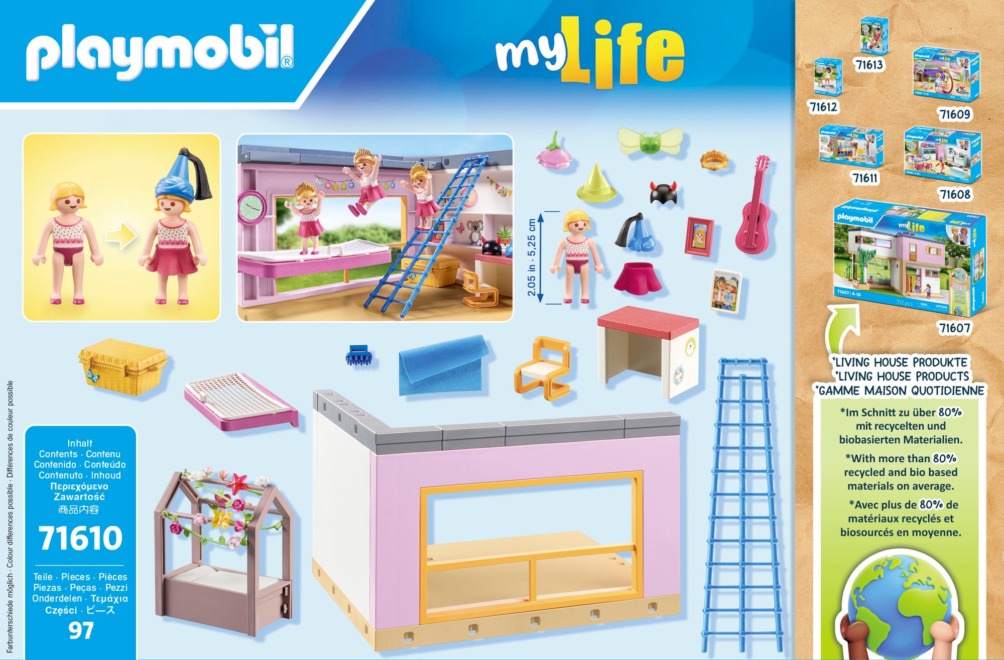 Playmobil® Jeu de construction »Kinderzimmer (71610), myLife« Made in Europe